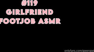 GwenGwiz Girlfriend Footjob ASMR Onlyfans Video Leaked - Leak