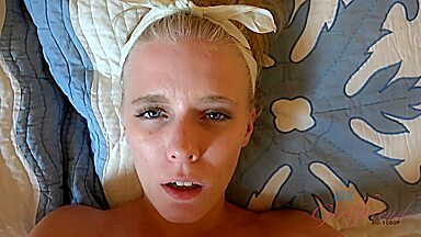 Elaina Raye - Her little face got a bunch of cum