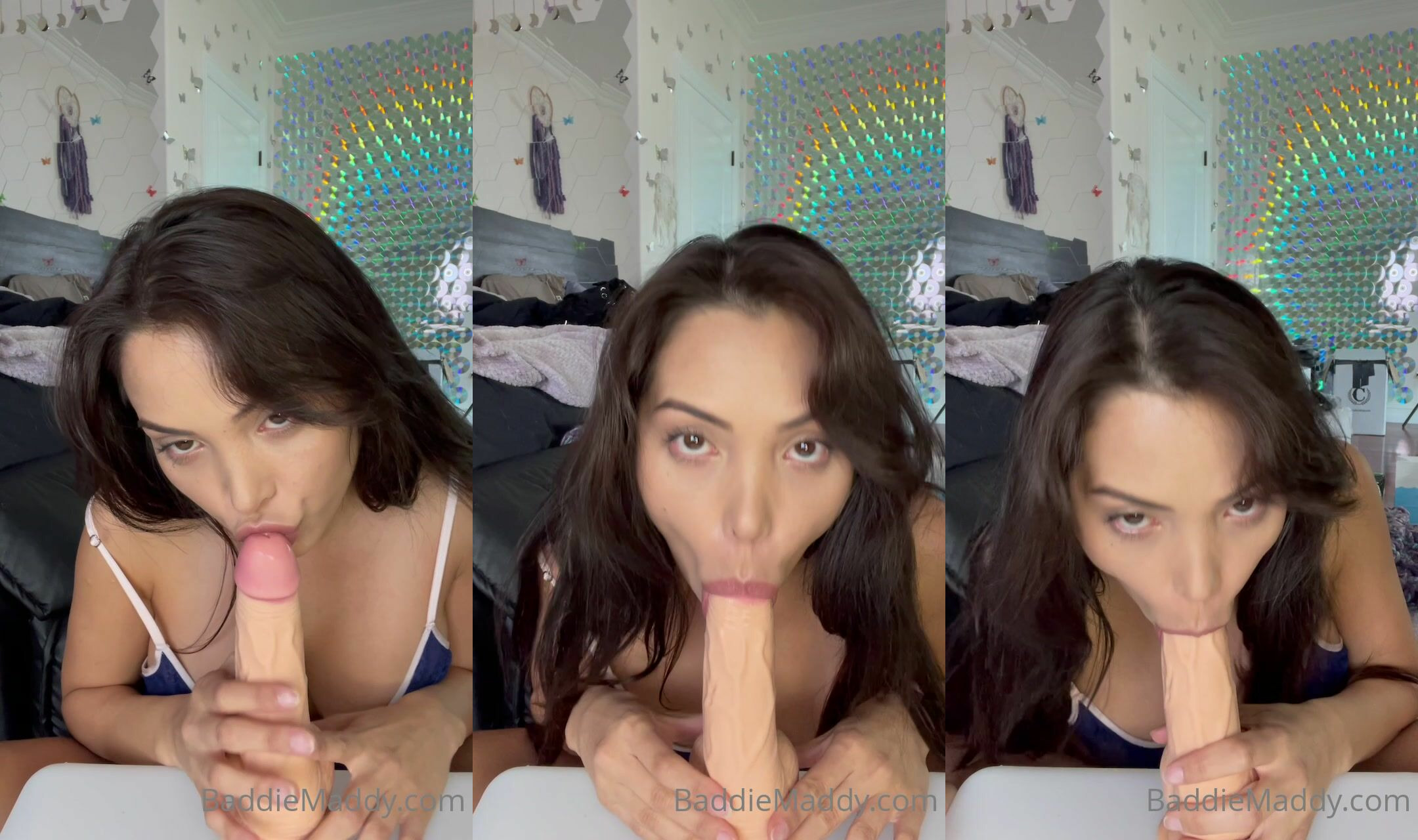 Baddiemaddy Bounces Her Ass On A Dildo