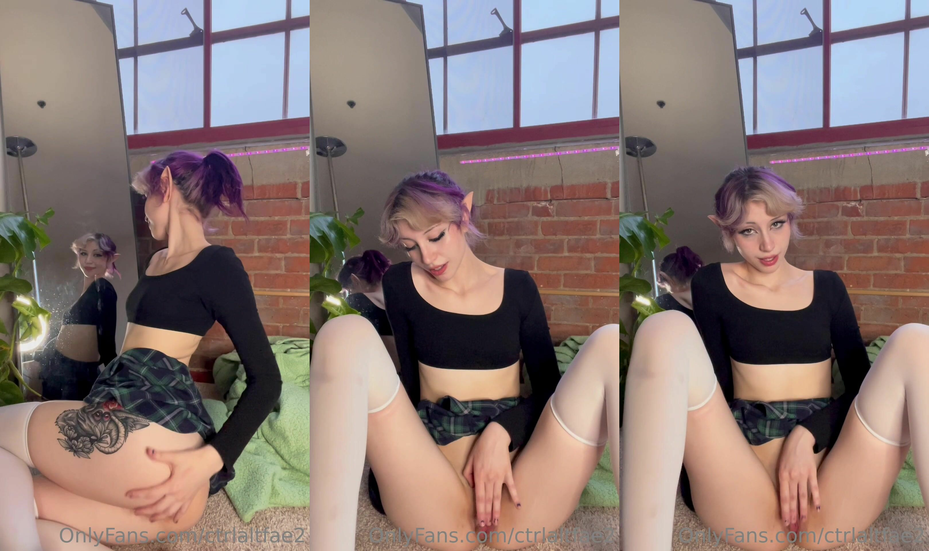 Tight Teen Ctrlaltfae2 Masturbates With A Dildo