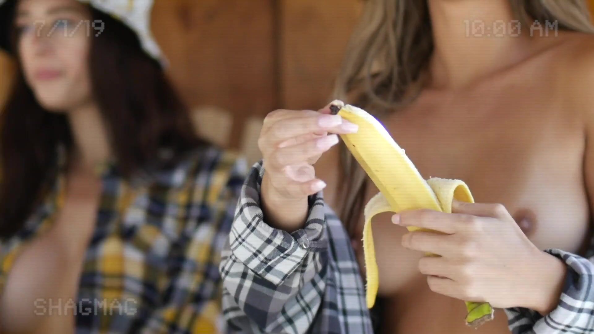 Julia Rose Wets Her Tits Outdoors With BFF