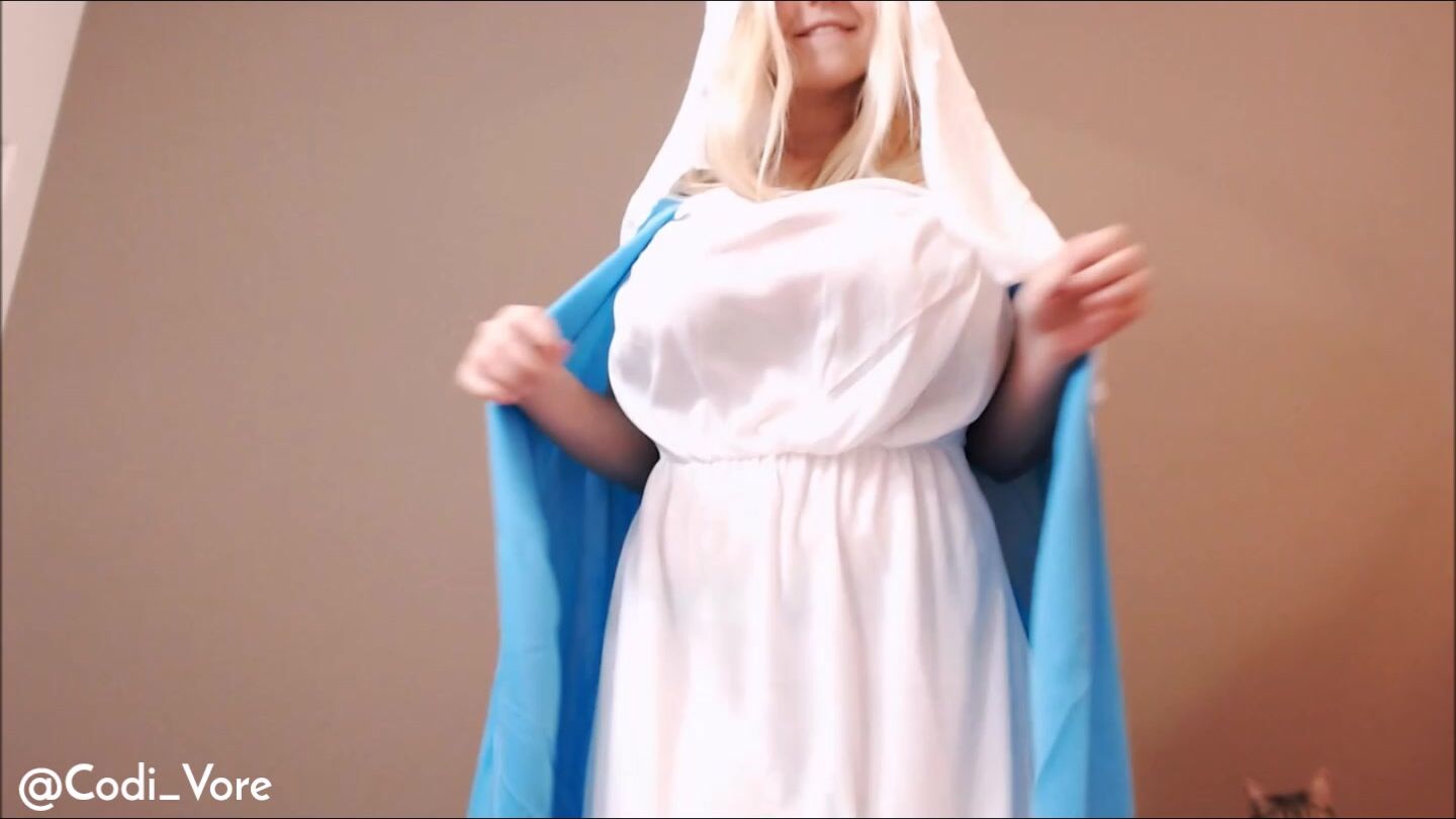 Codi Vore Dresses Up As The Virgin Mary And Masturbates
