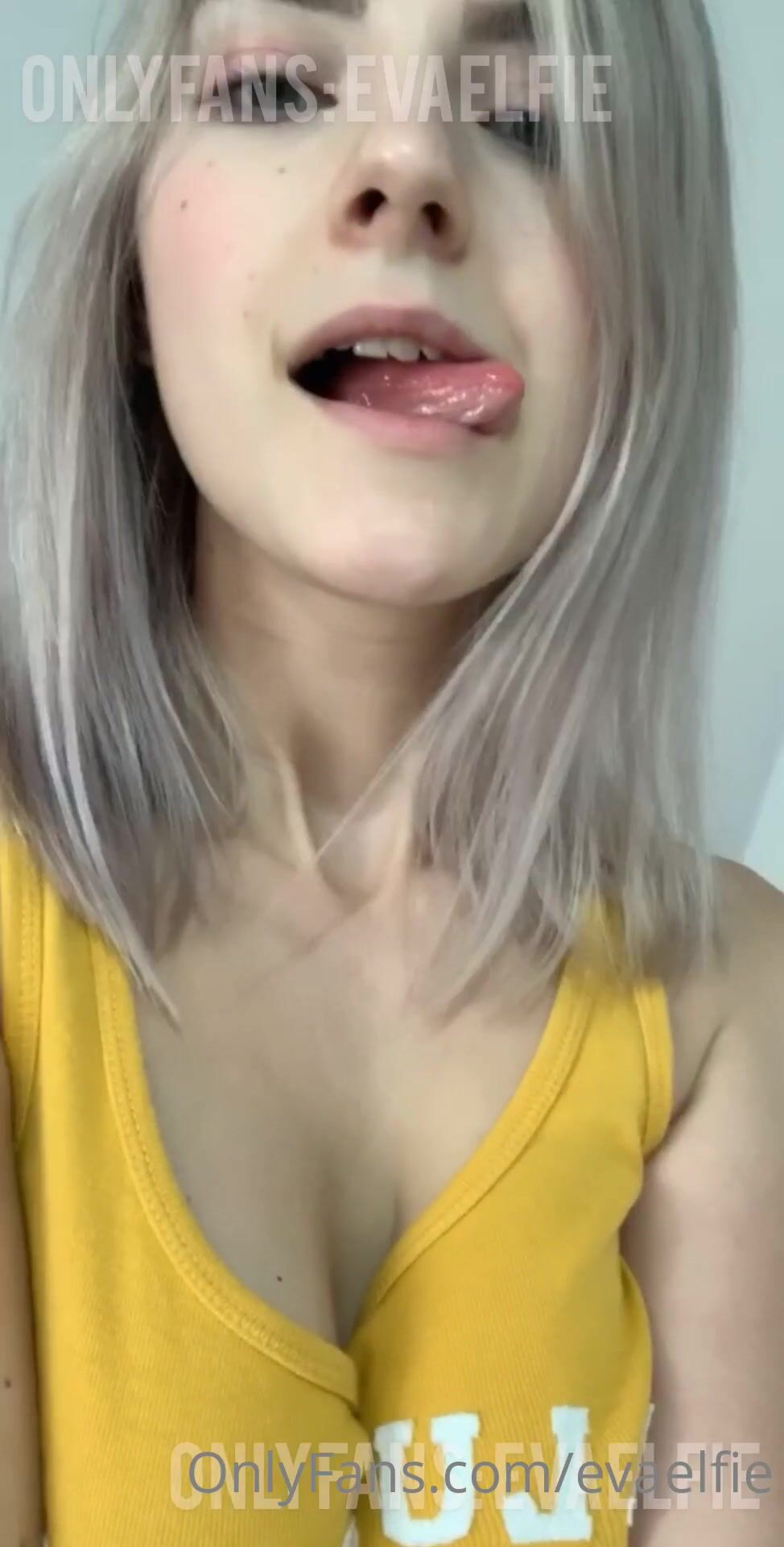 Eva Elfie Shows Her Tits And Masturbates