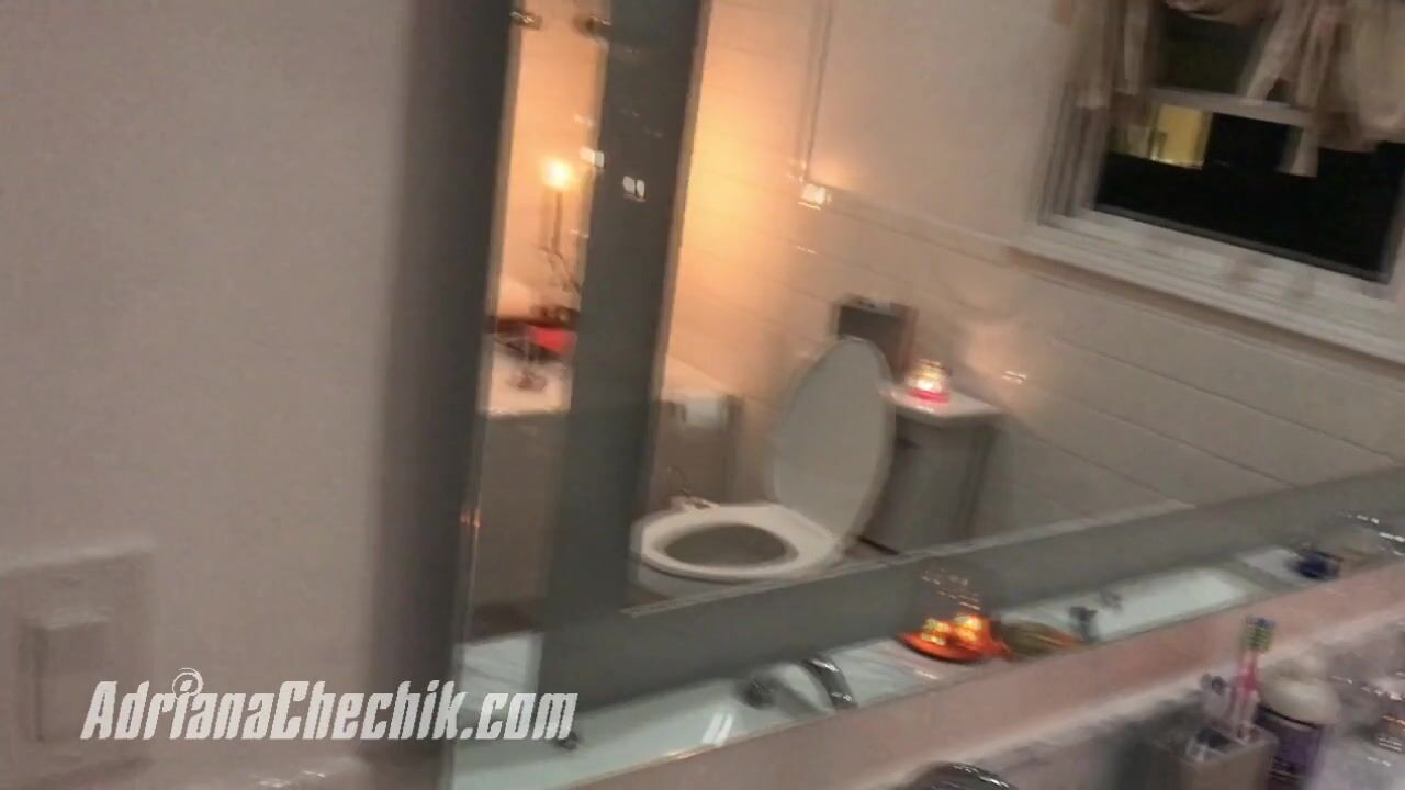 Adriana Chechik Eats A Huge Load Of Cum After A Shower