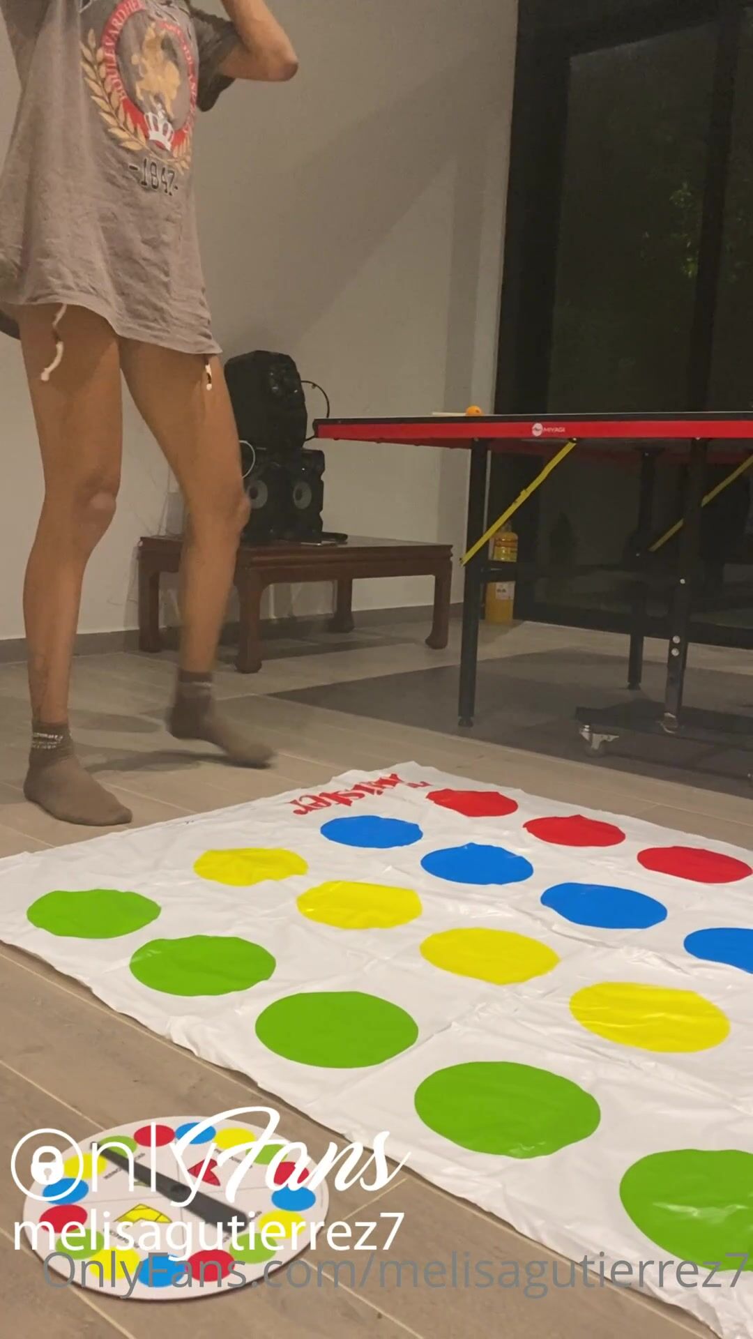 Melisa Gutierrez Playing Strip Twister With Her Girlfriend