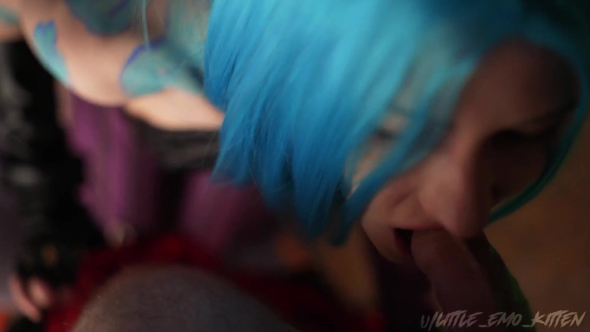 Little Emo Kitten’s Naughty Cosplay Sex With Facial