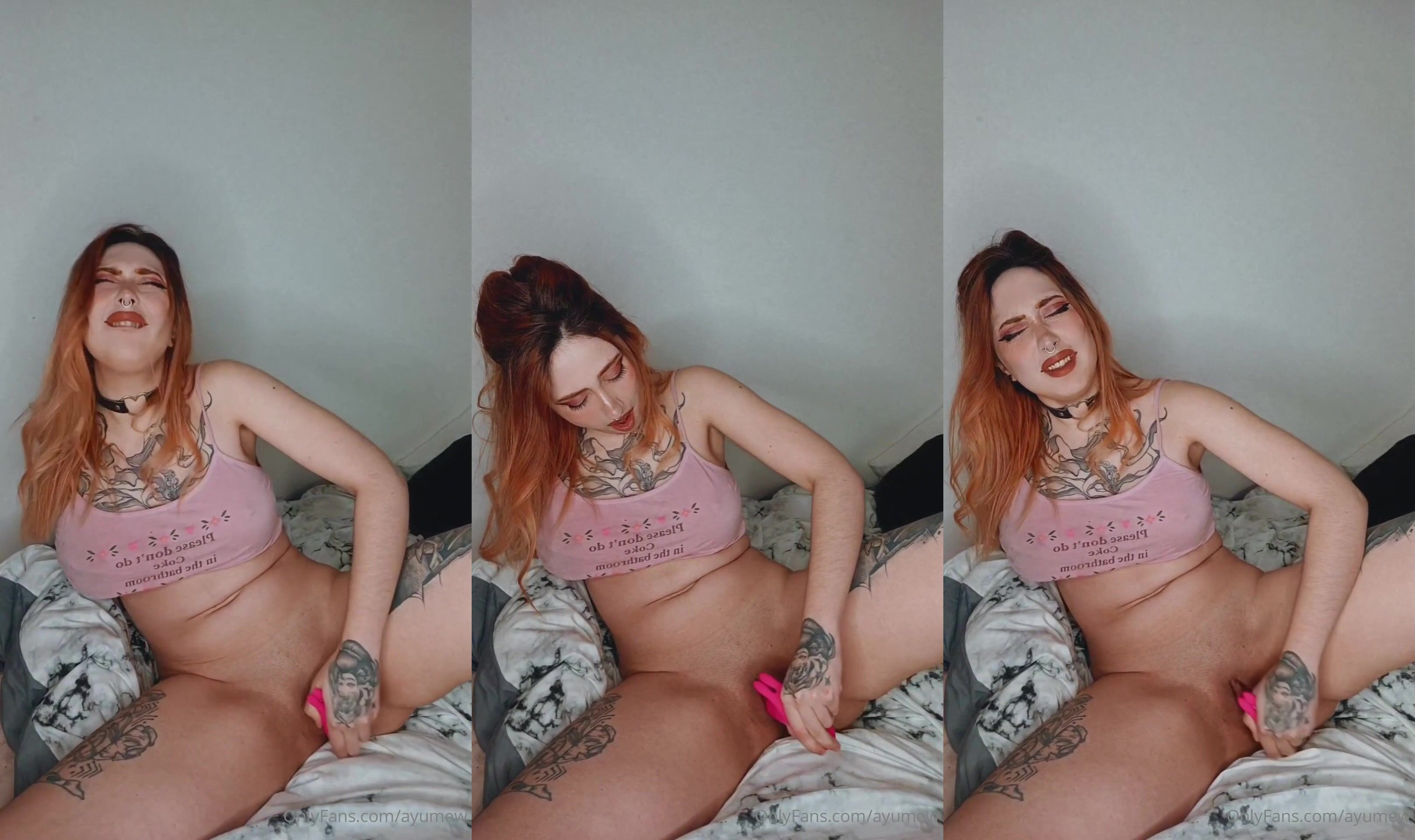 Ayumew Sticks A Dildo In Her Pussy
