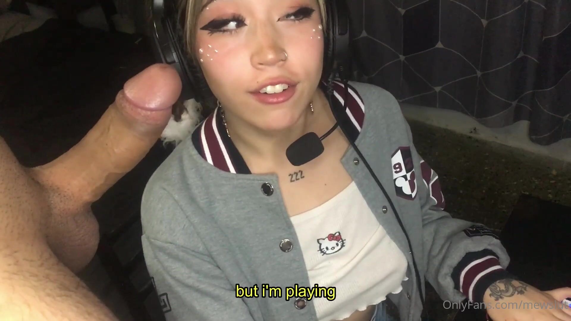MewSlut Goes Deep While Listening to Music