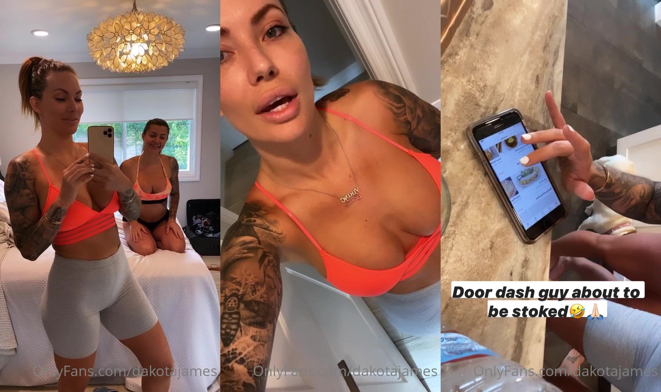 Dakota James Sucks Cock In Threesome