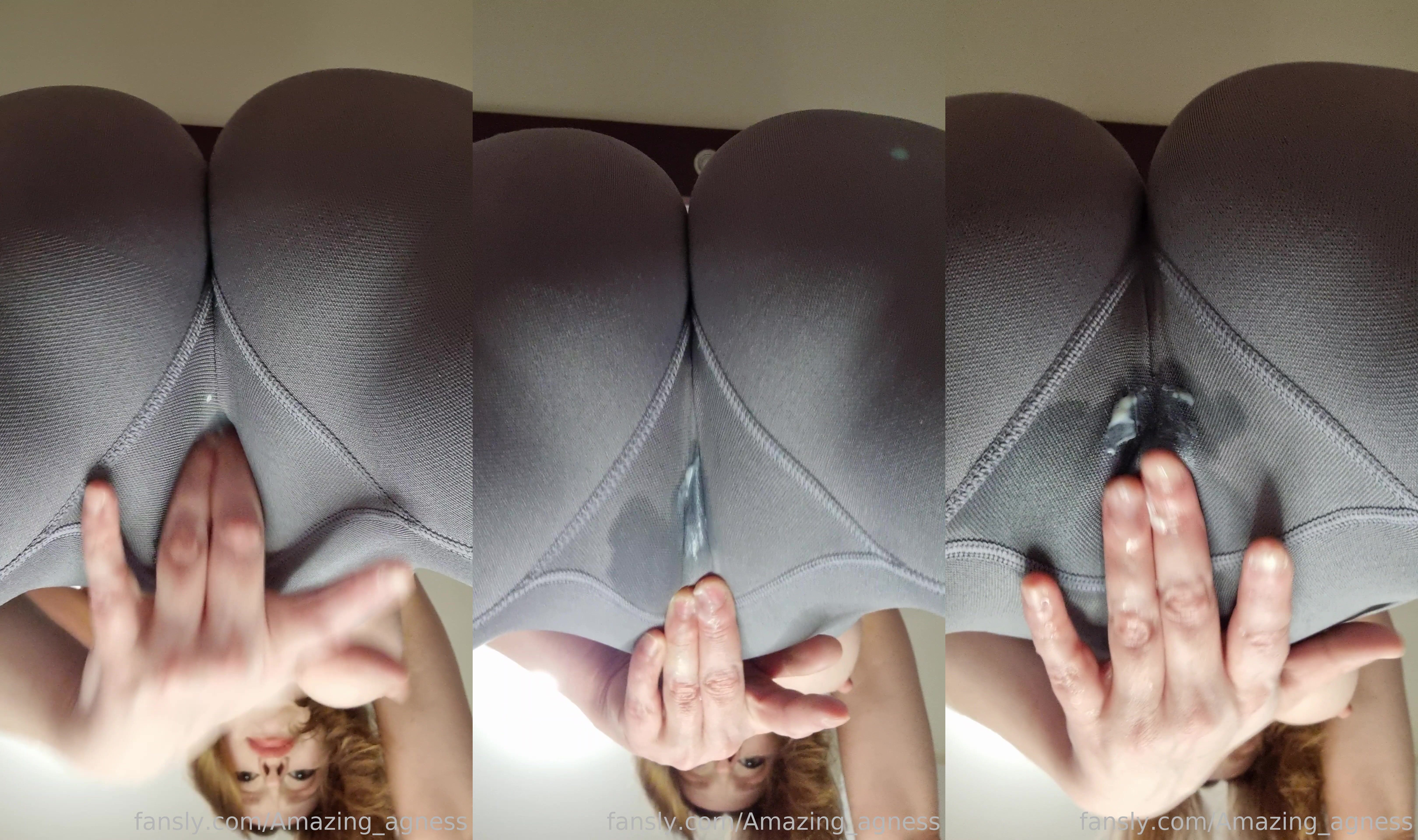 Cum Over Their Tights
