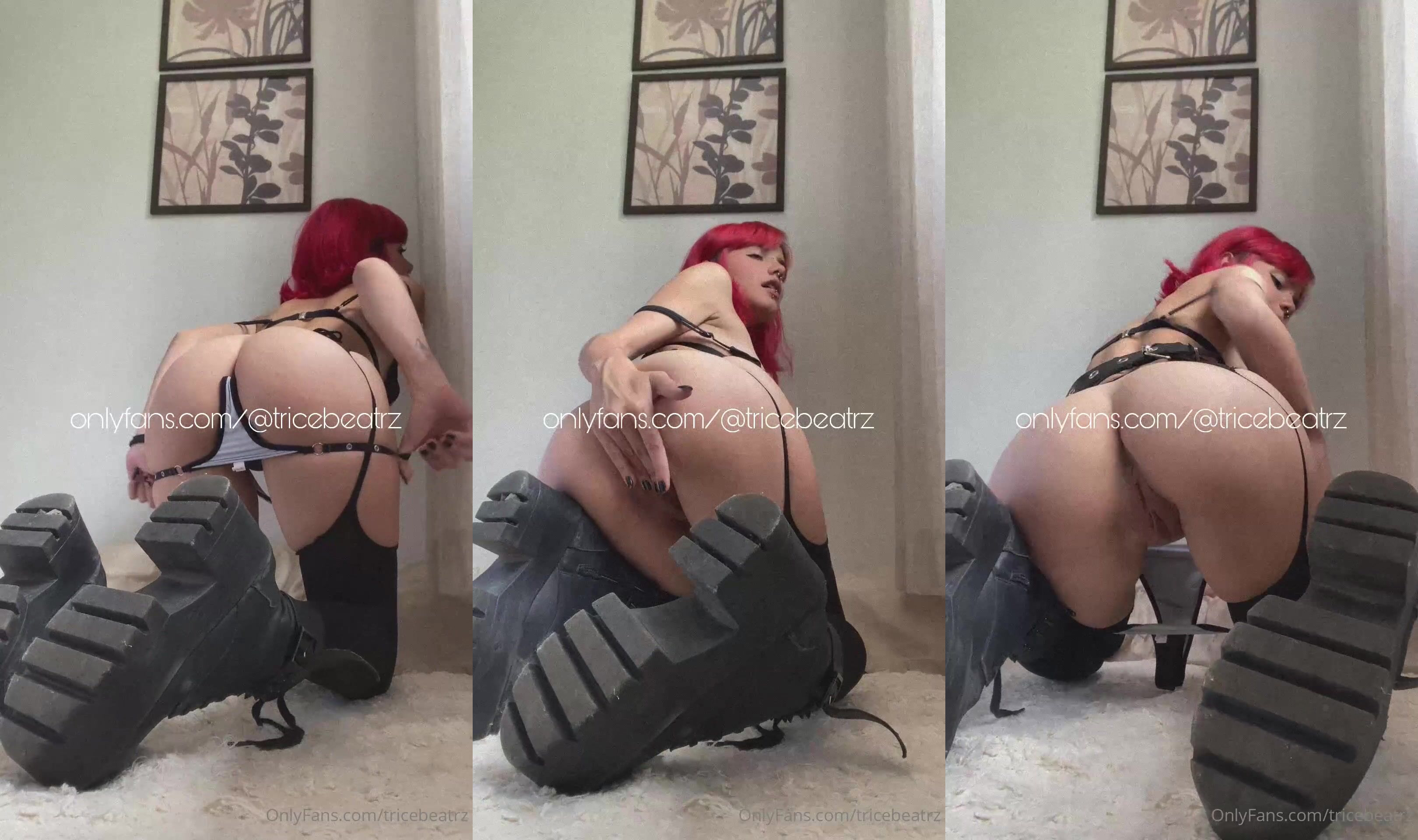 Tricebeatrz Naked With Black Boots