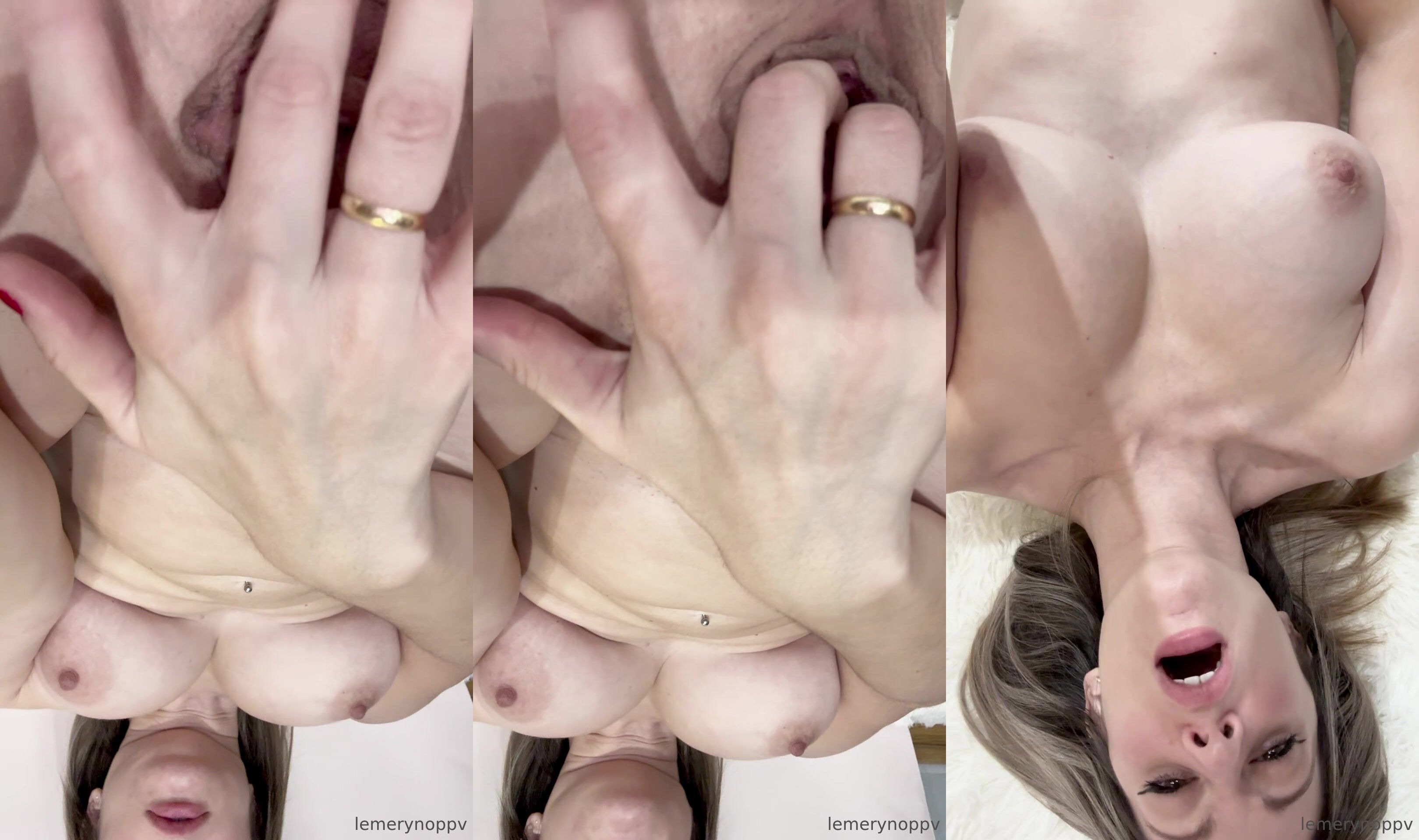 Lemery Shows And Touches Her Vagina In Closeup