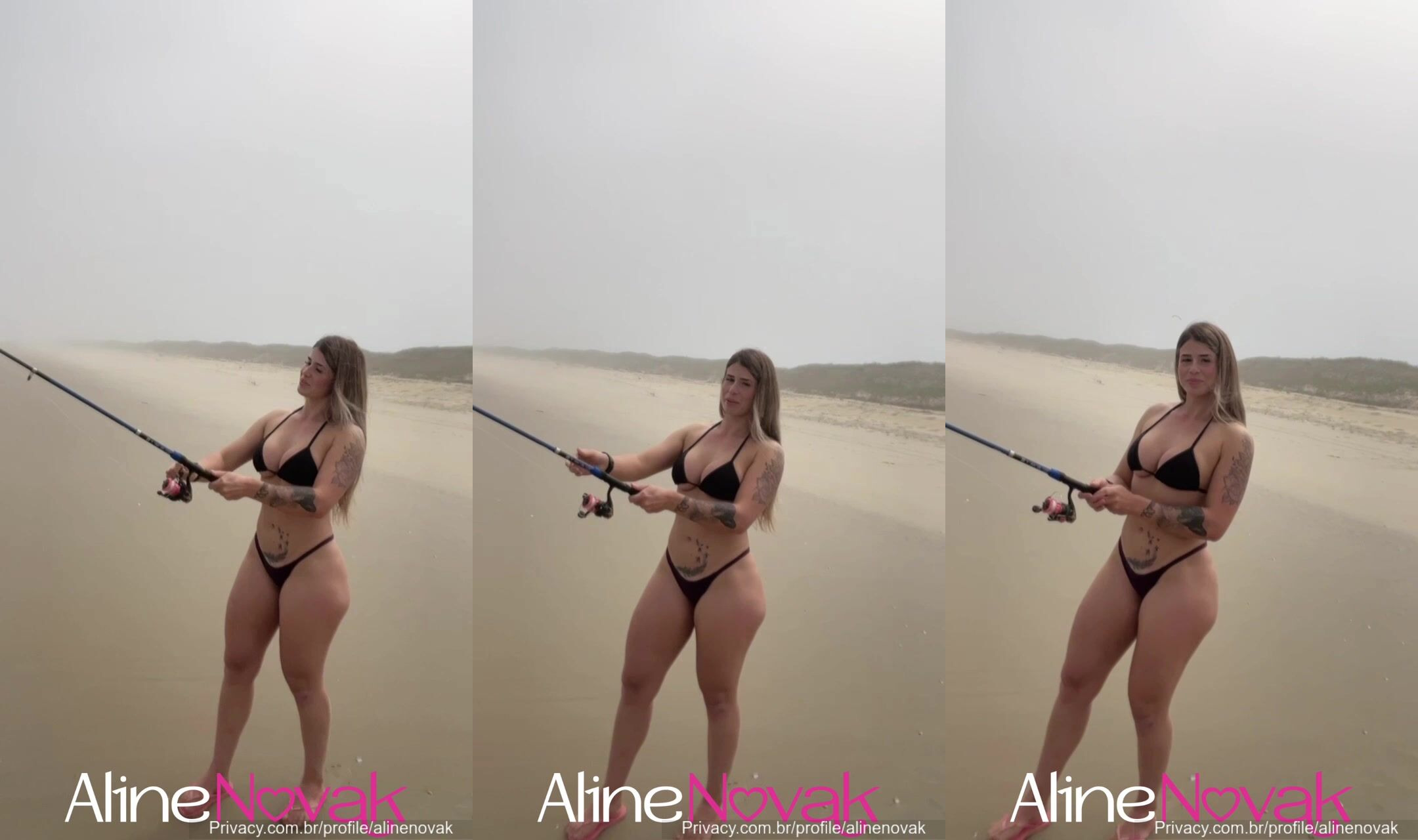 Aline Novak Fucked On The Beach
