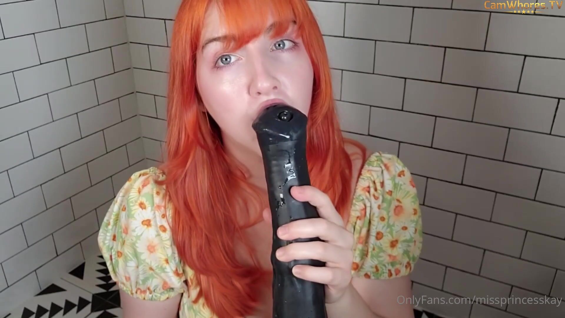 Miss Princess Kay Loves Her Cow Dildo