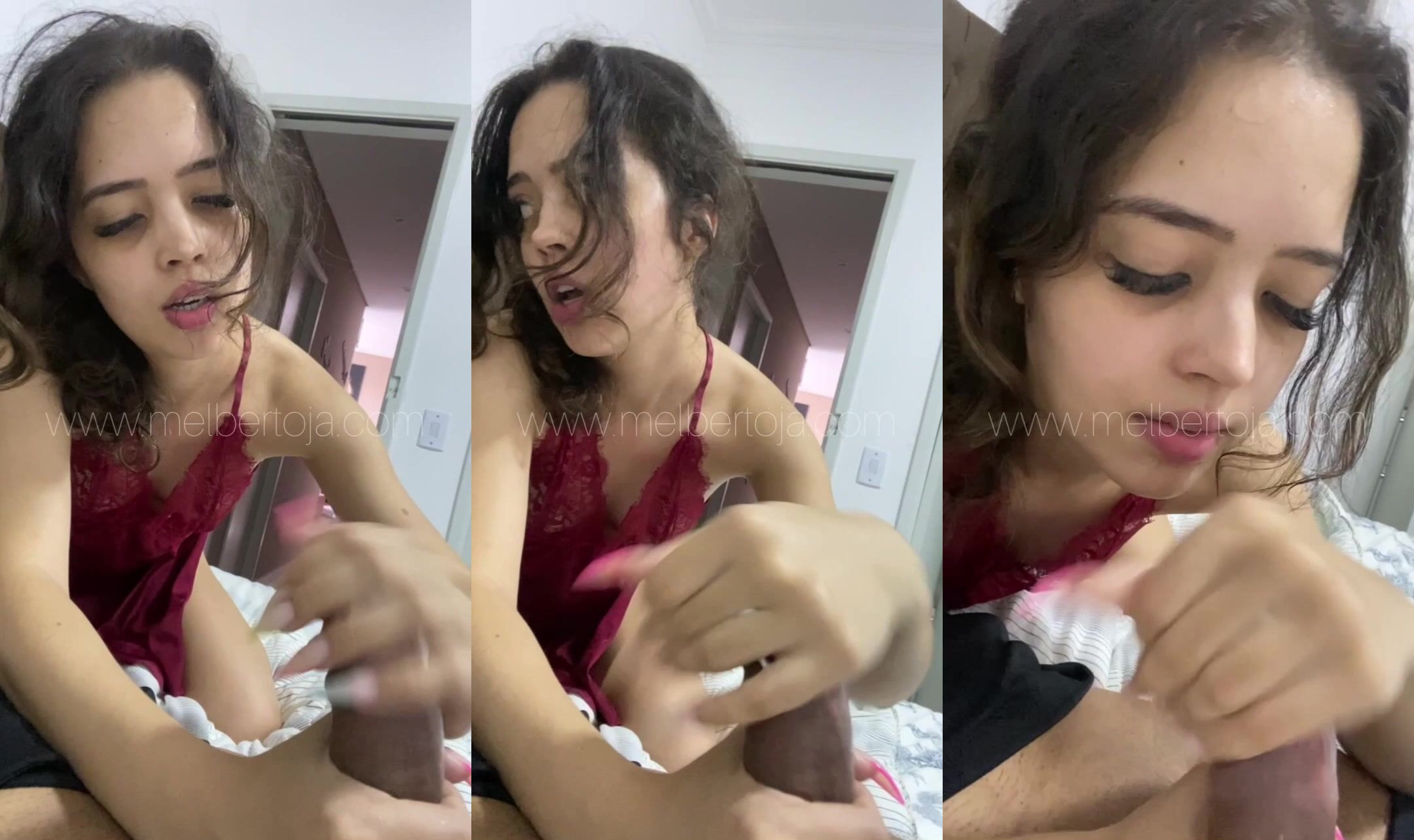 Mel Bertoja Touching A Cock Until He Makes Cum