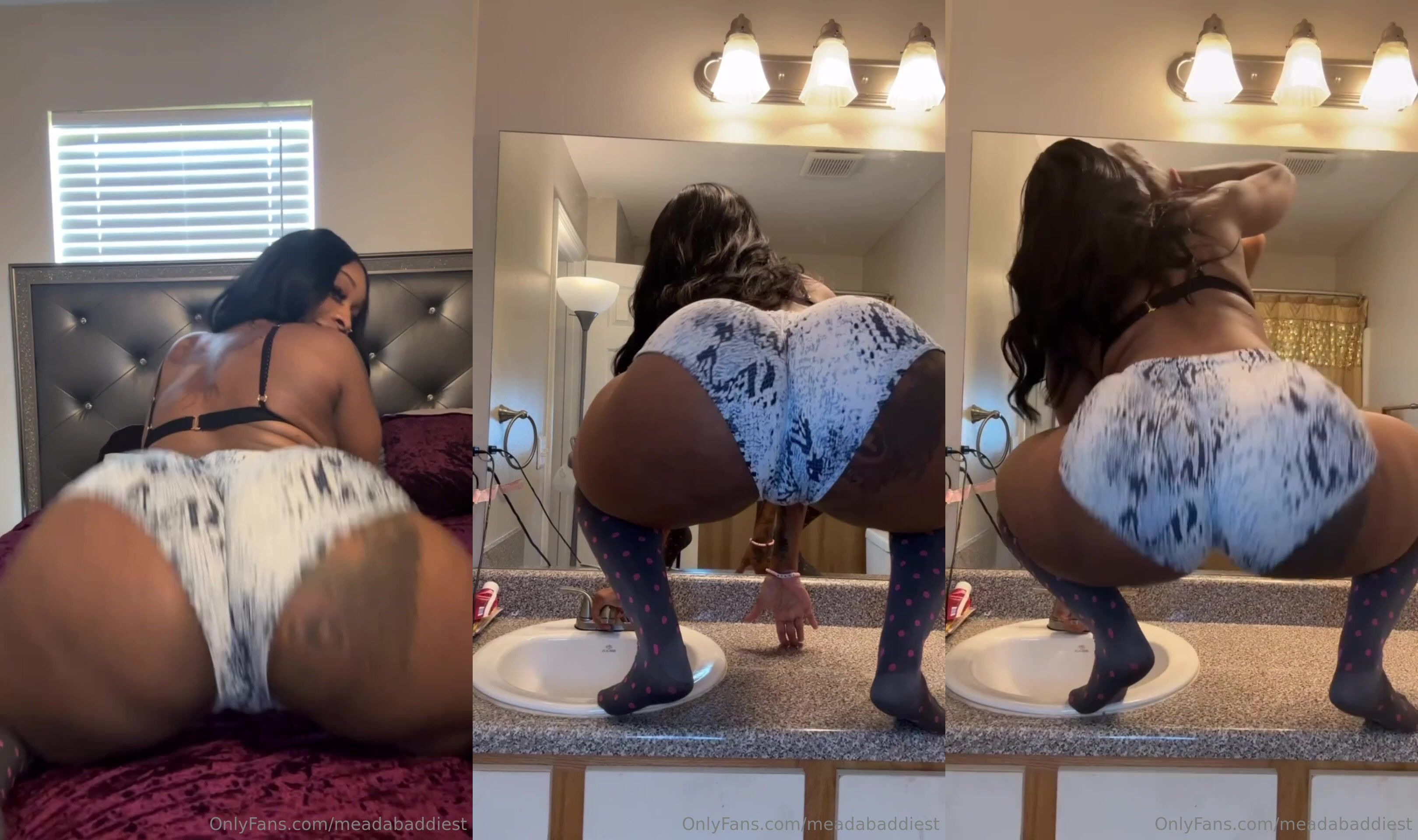 Meadabaddiest Twerking Close Up