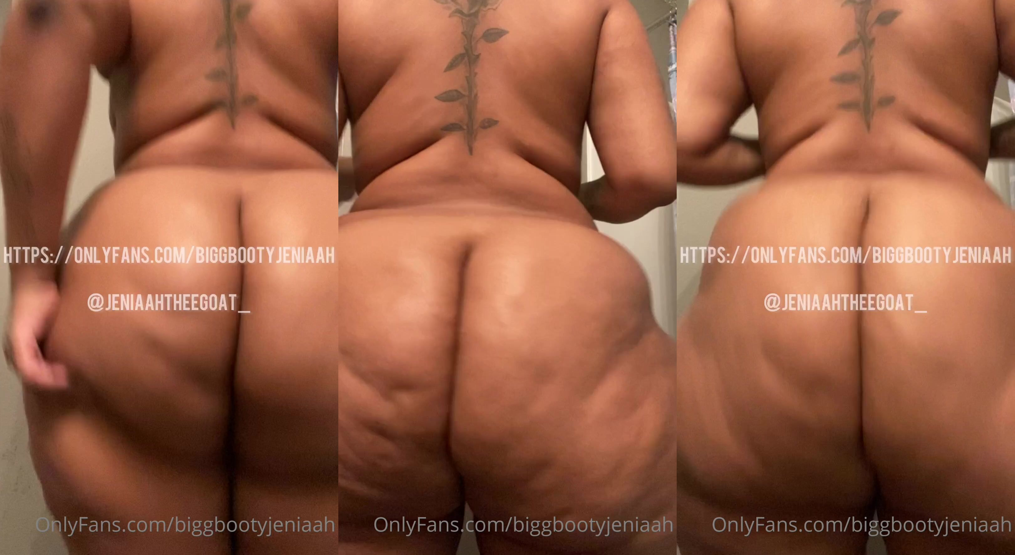 Biggbootyjeniaah Shakes Black Ass Up And Down