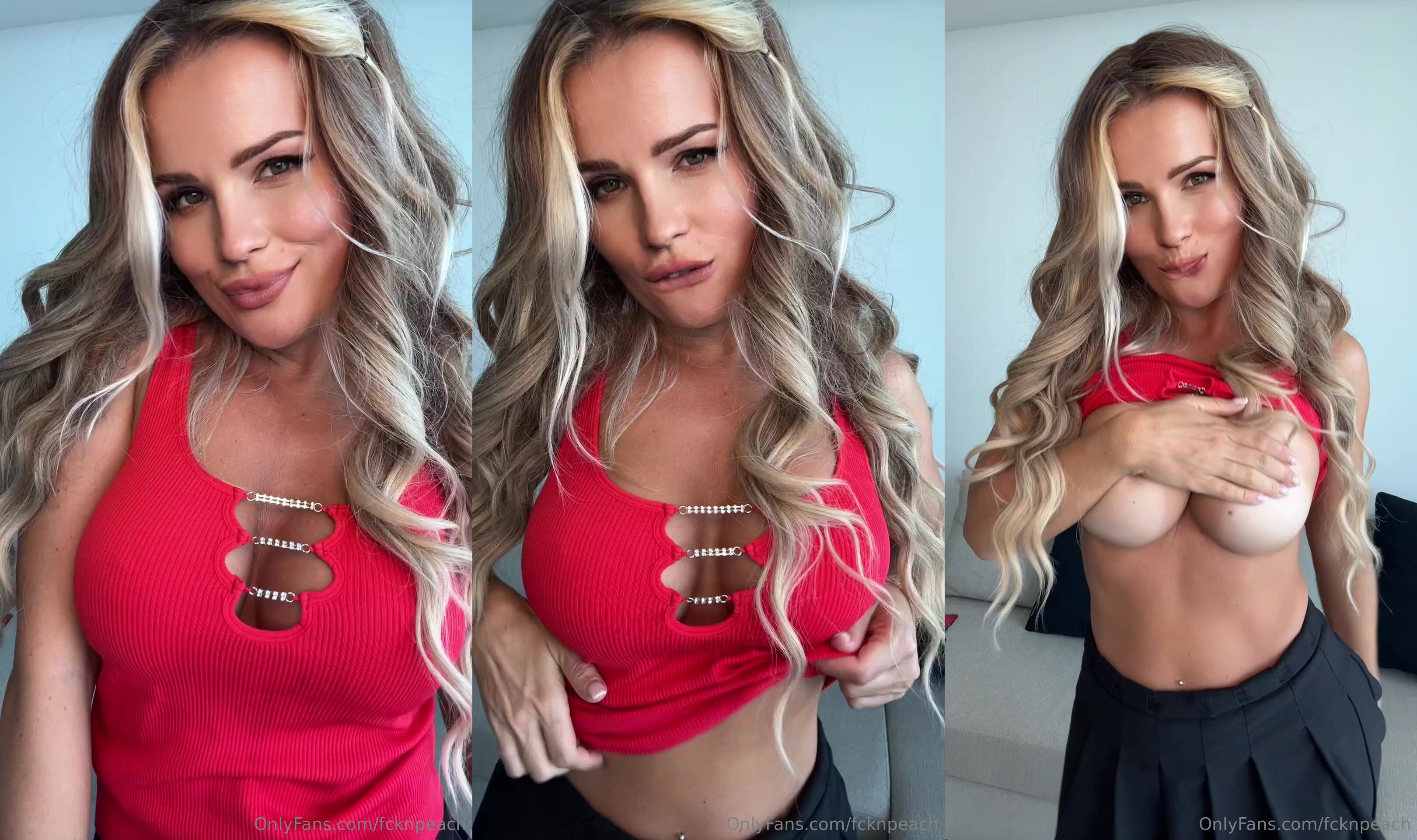 Fcknpeach Lets Huge Tits Loose And Plays With Pink Perky Nips