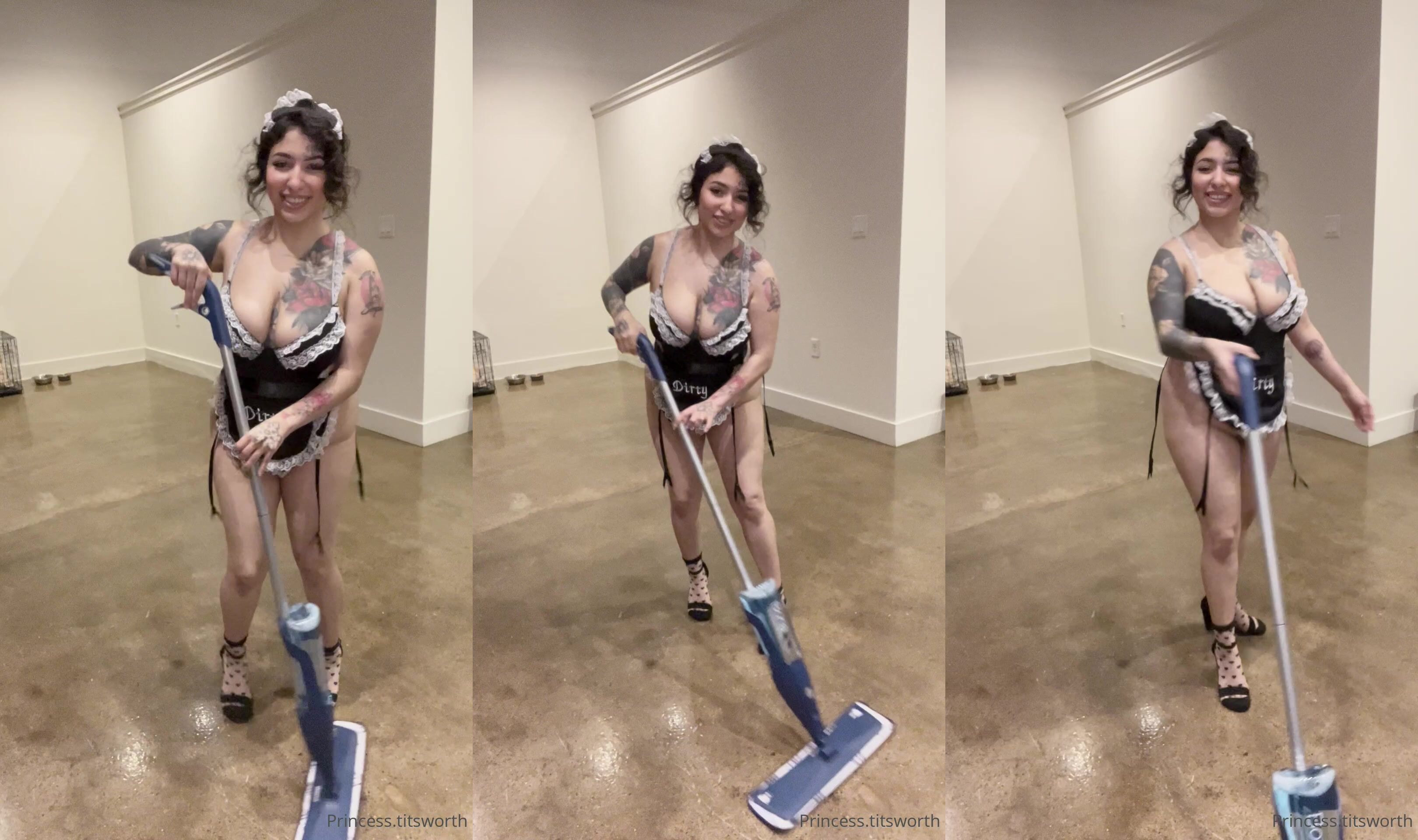 Desititsworth Cleaning As A Slutty Maid