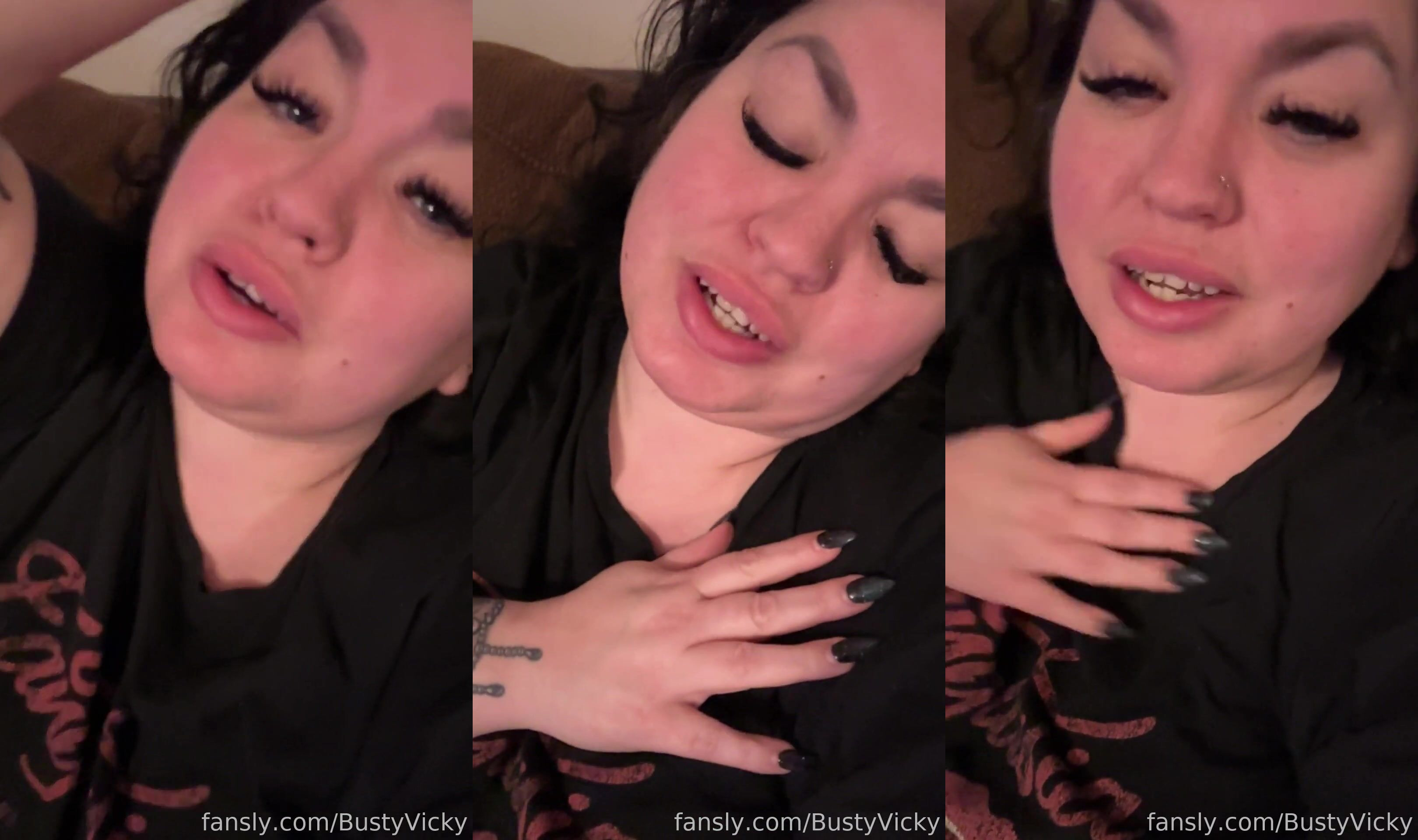 Bustyvicky Gets Huge Tits Bare Tease