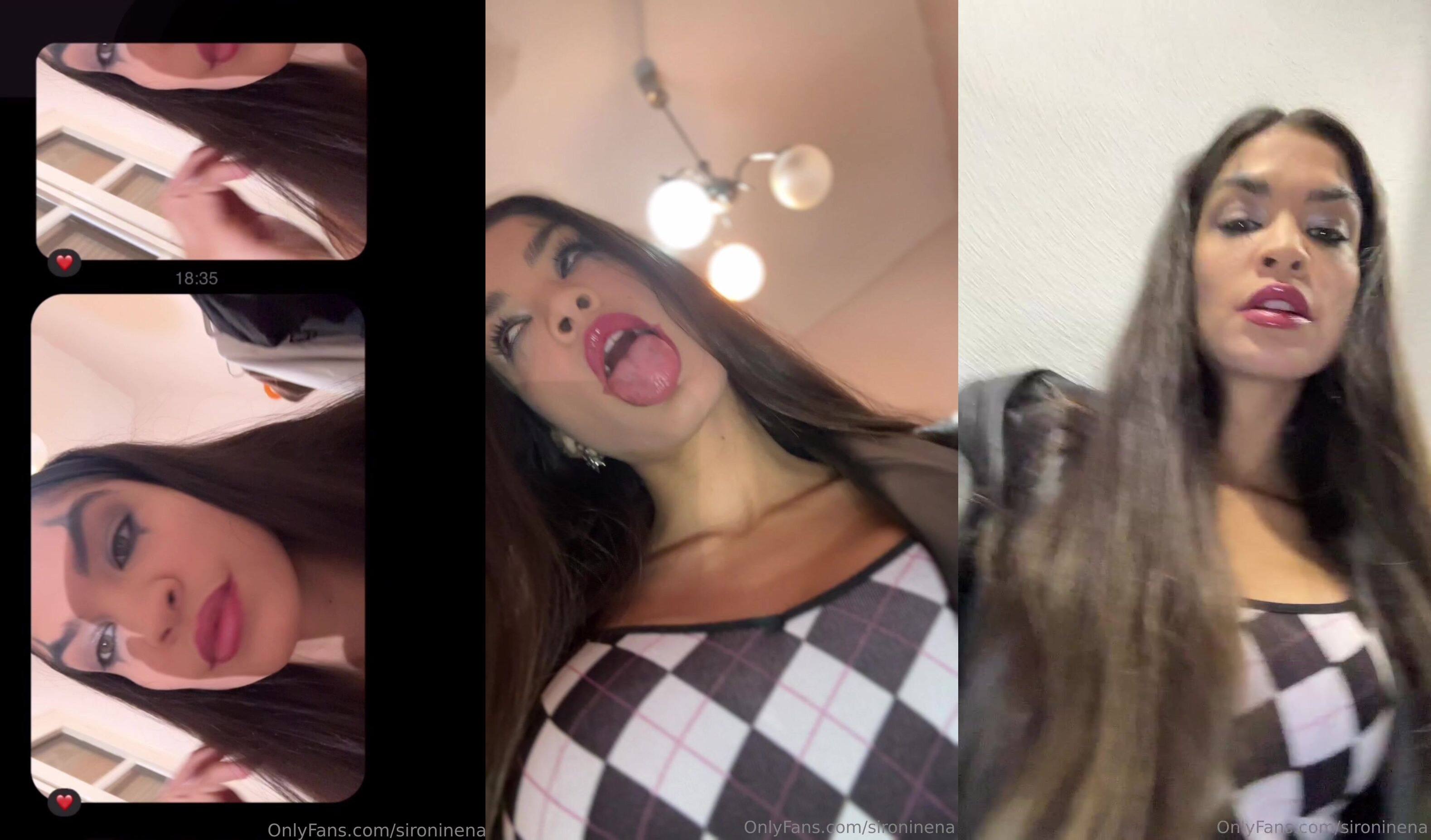 Elevator Striptease With Sexy Sironinena