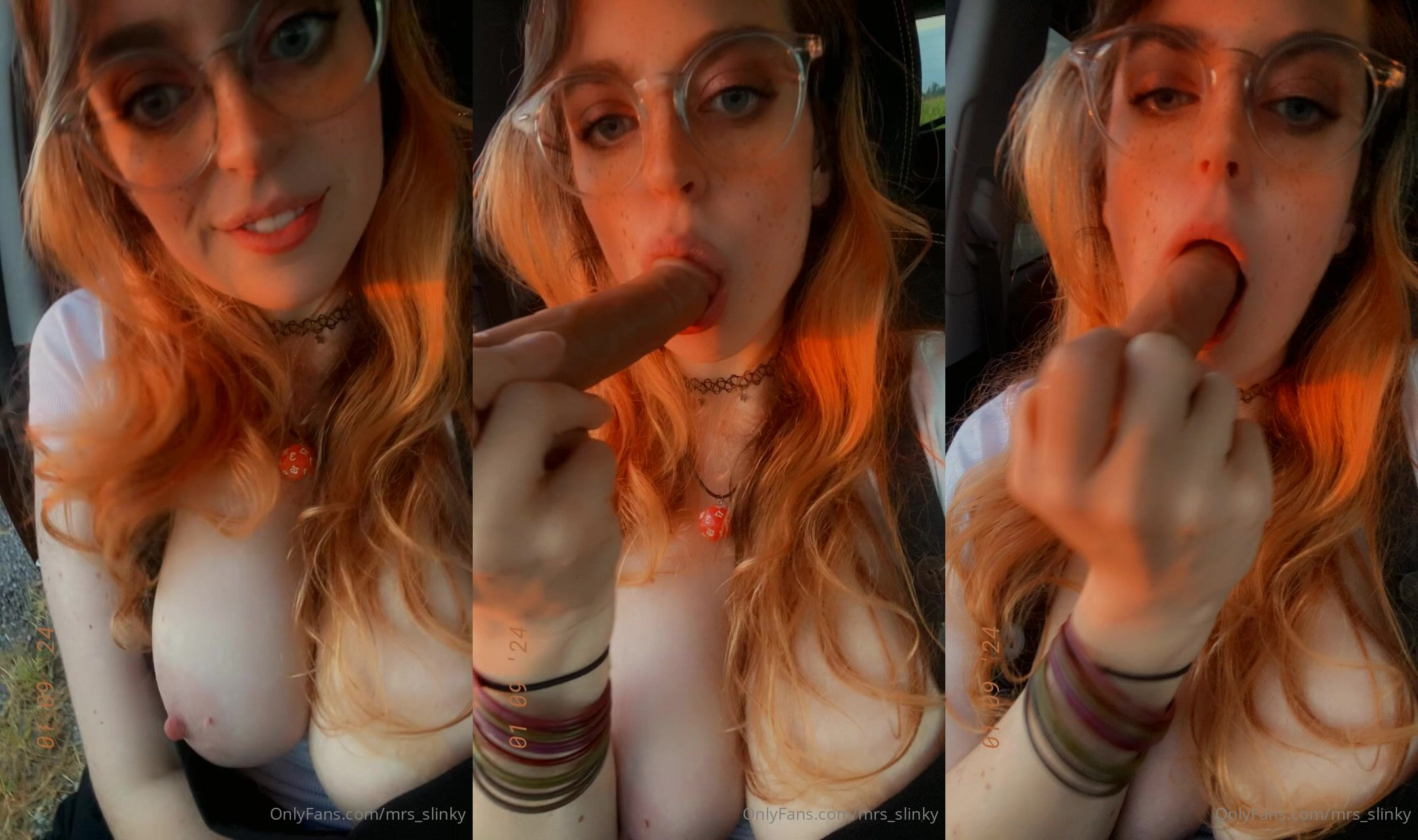 Mrs_Slinky Gags Her Mouth With Dildo