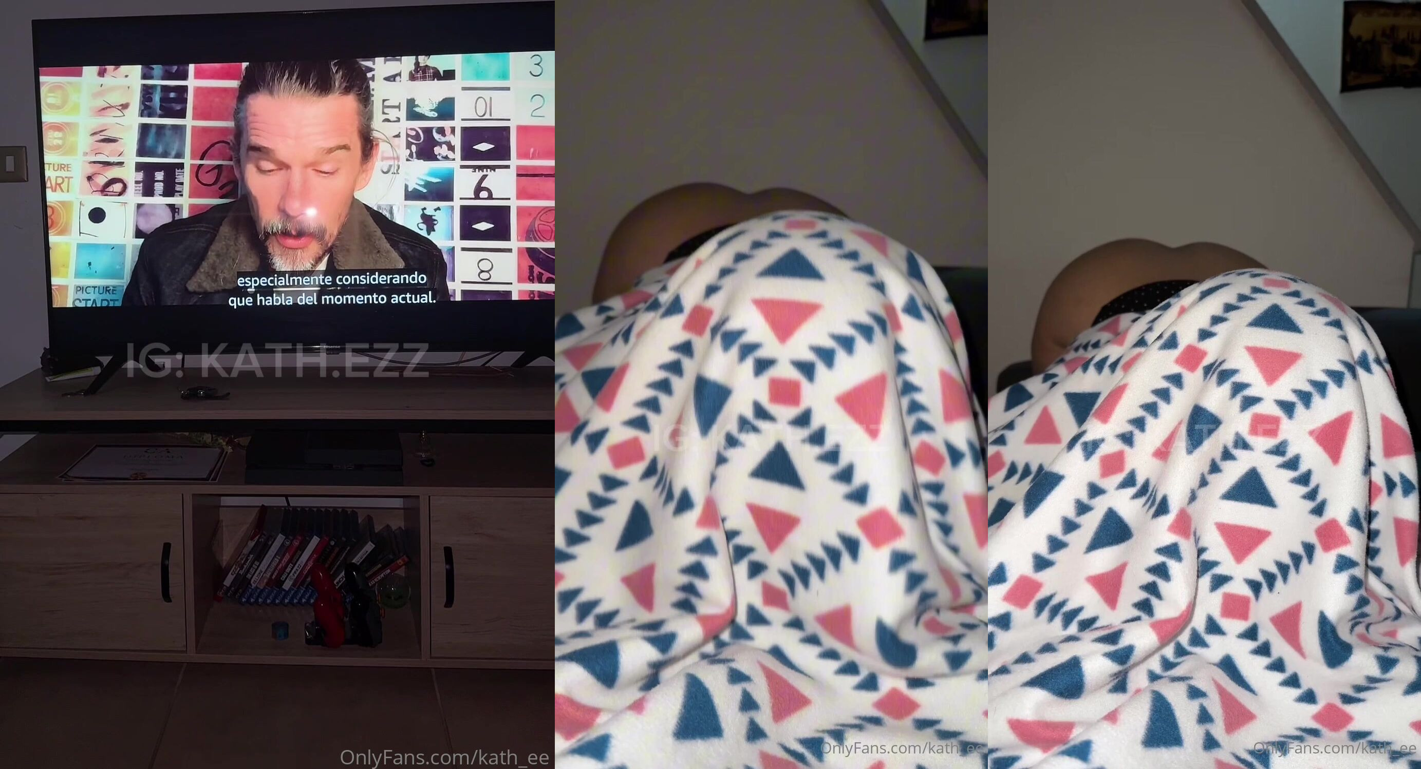 Kath_Ee Sucks Her Boyfriend's Cock While Watching A Movie