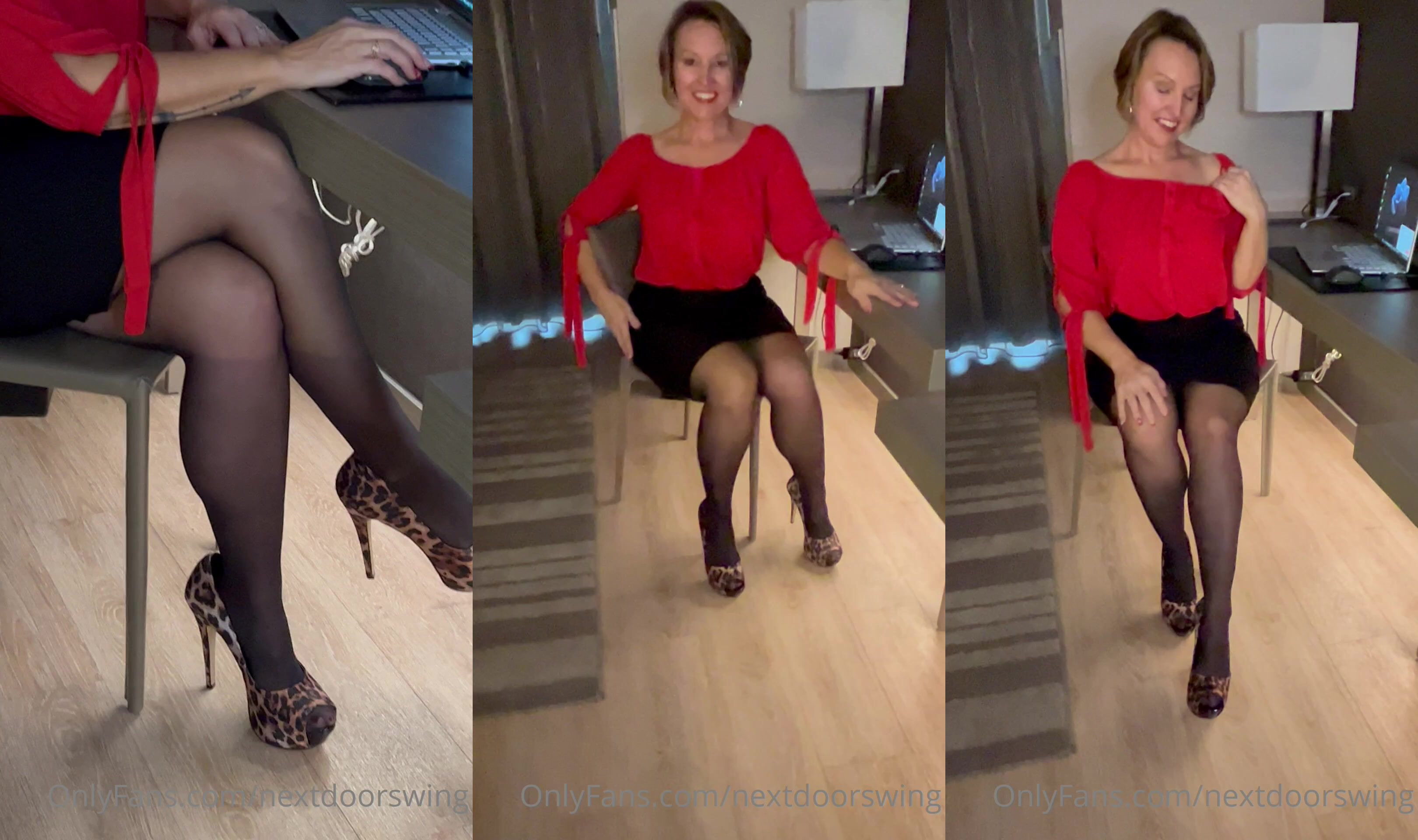 MILF Nextdoorswing Plays With Her Pussy