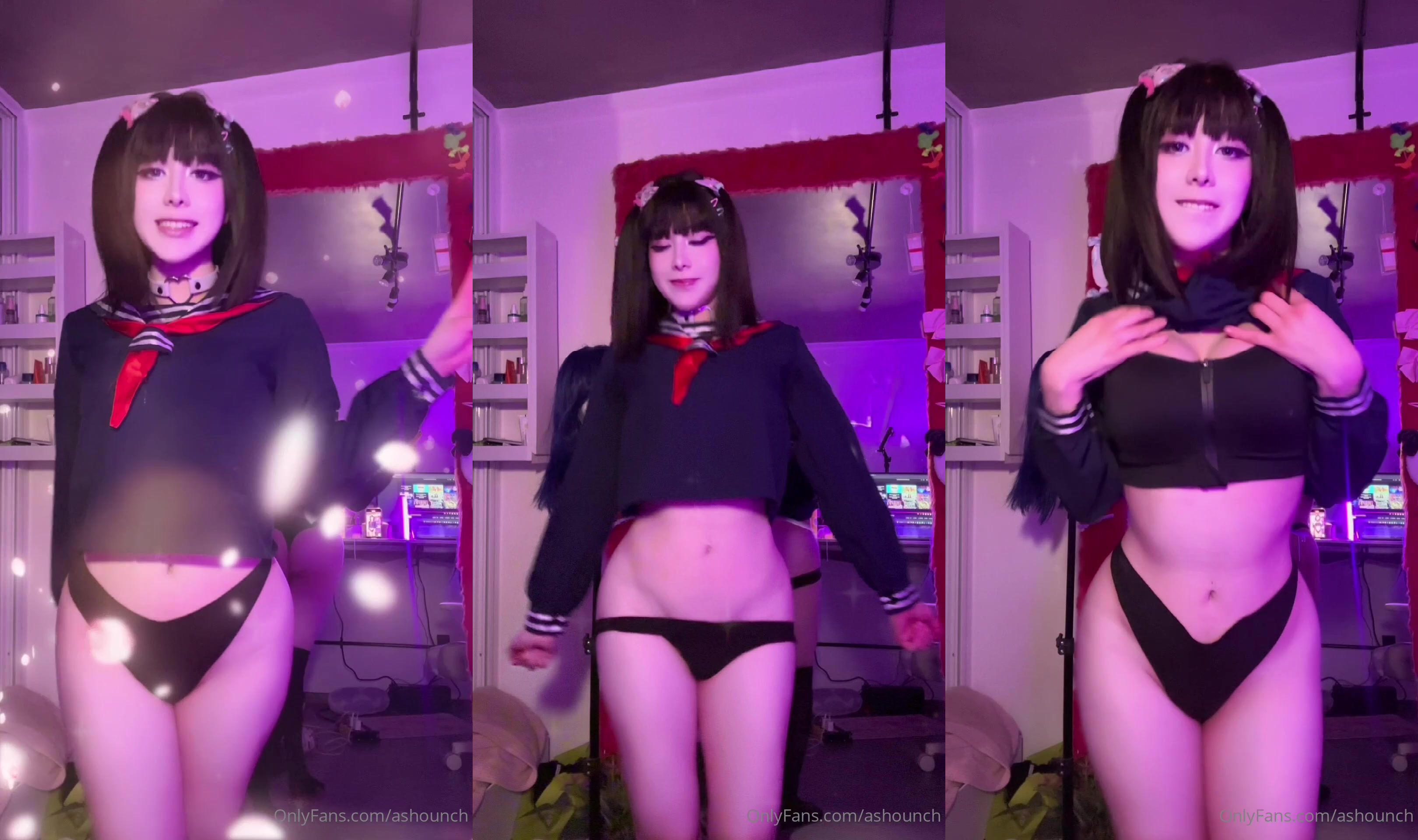 Cosplay In A Slutty School Uniform