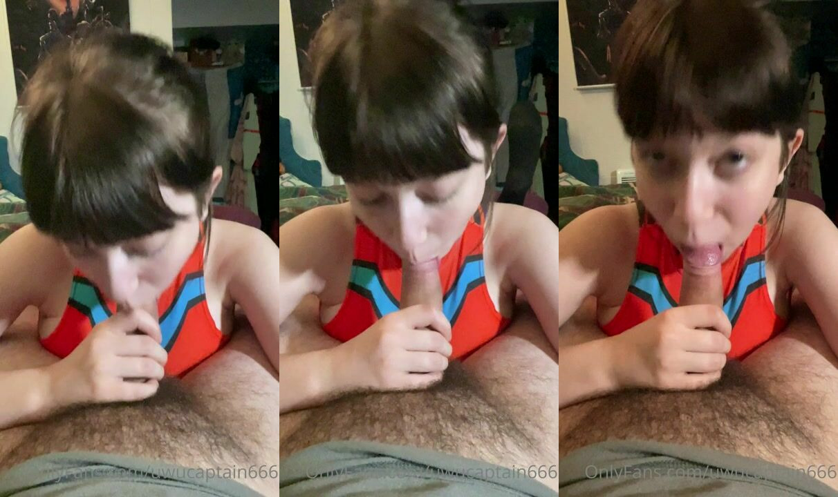 Uwucaptain666 Sucks A Long Hard Cock