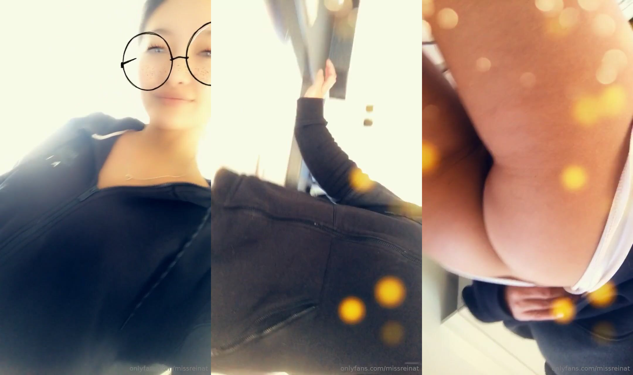 Missreinat Lets Her Innie Pussy Peek