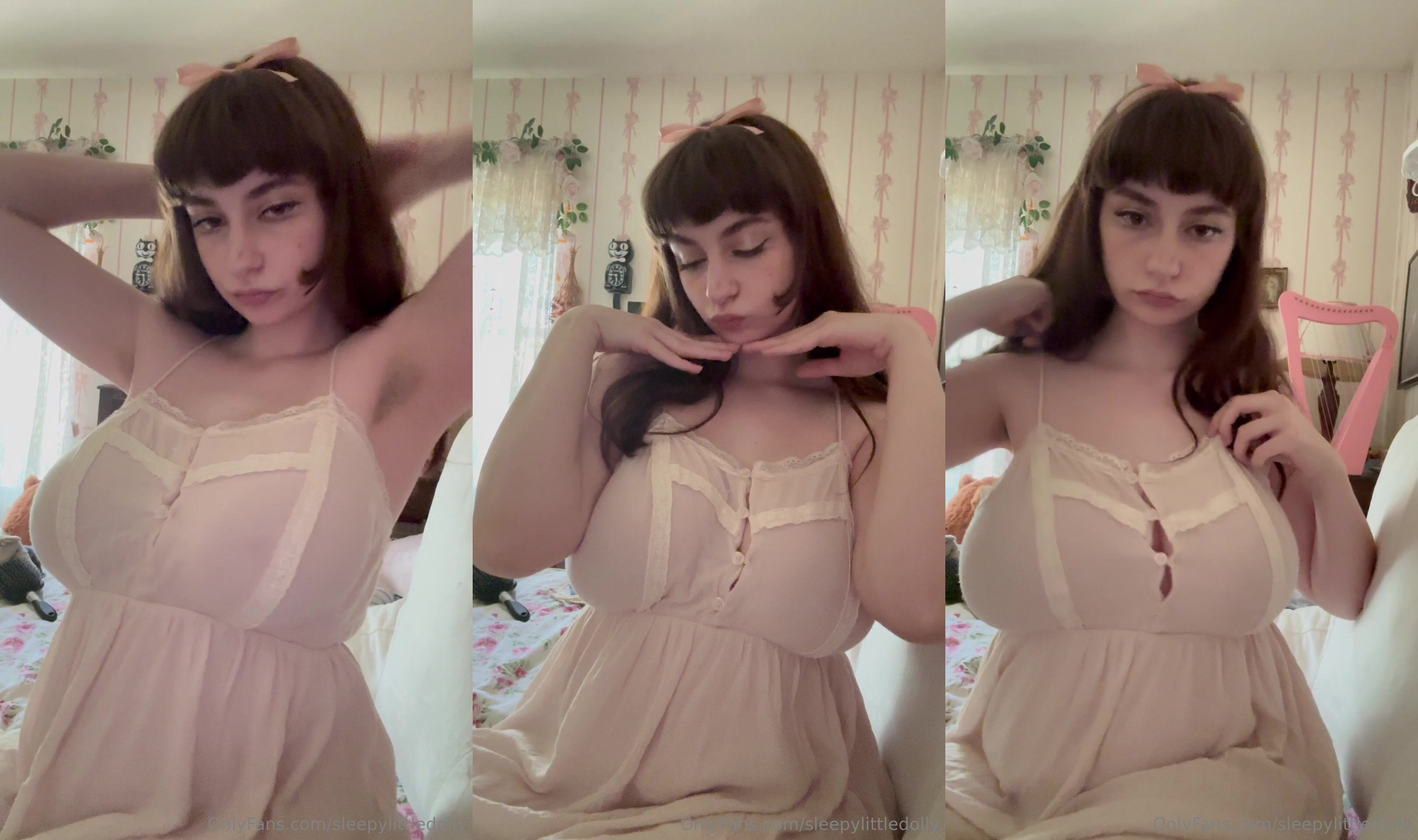 SleepyLittleDolly Teasing in Night Dress