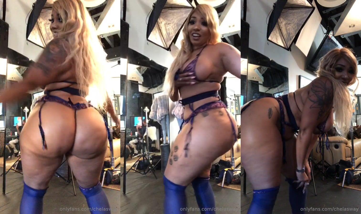 Chelasway Seducing With Her Big Ass