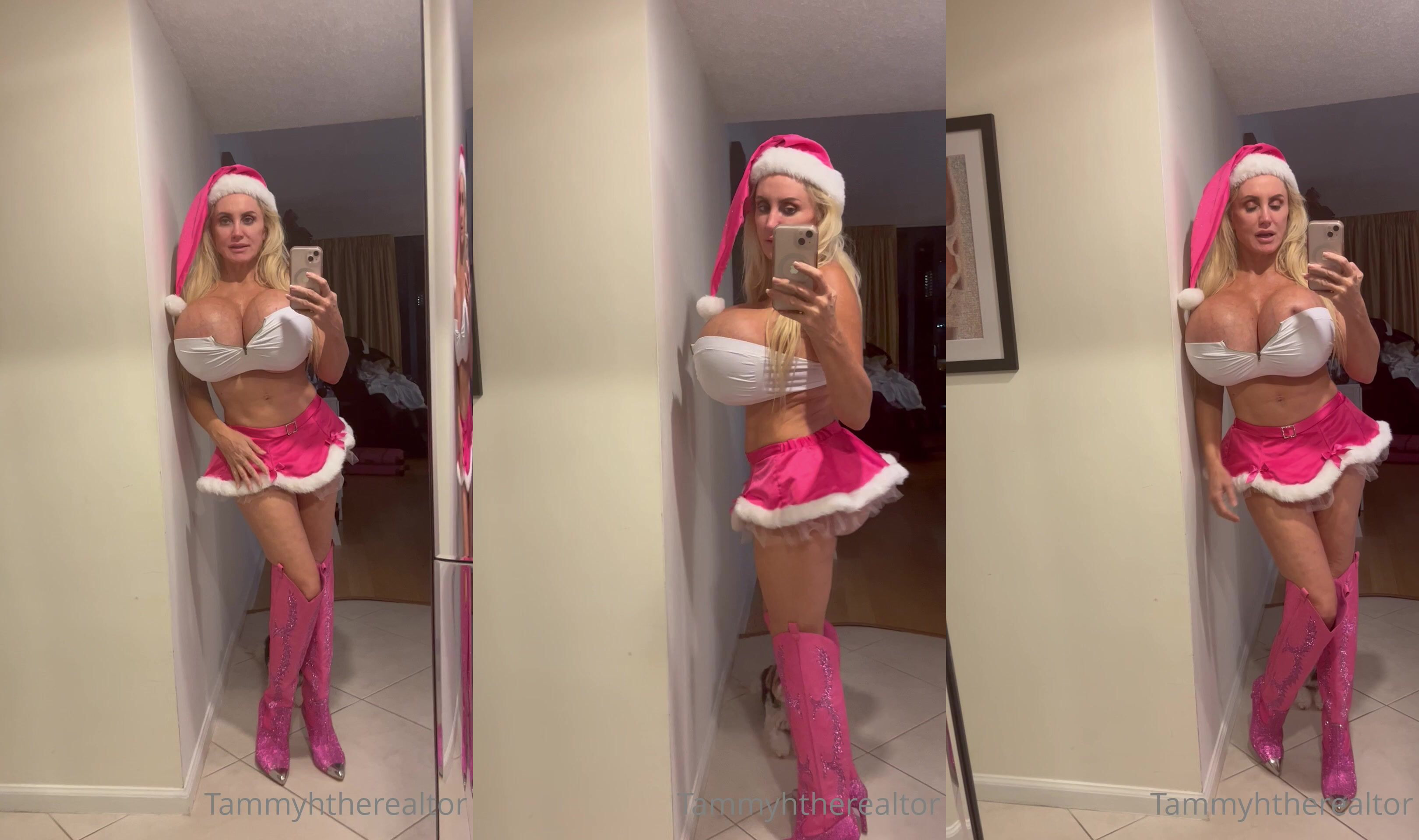 Tammylh In Her Slutty Xmas Outfit