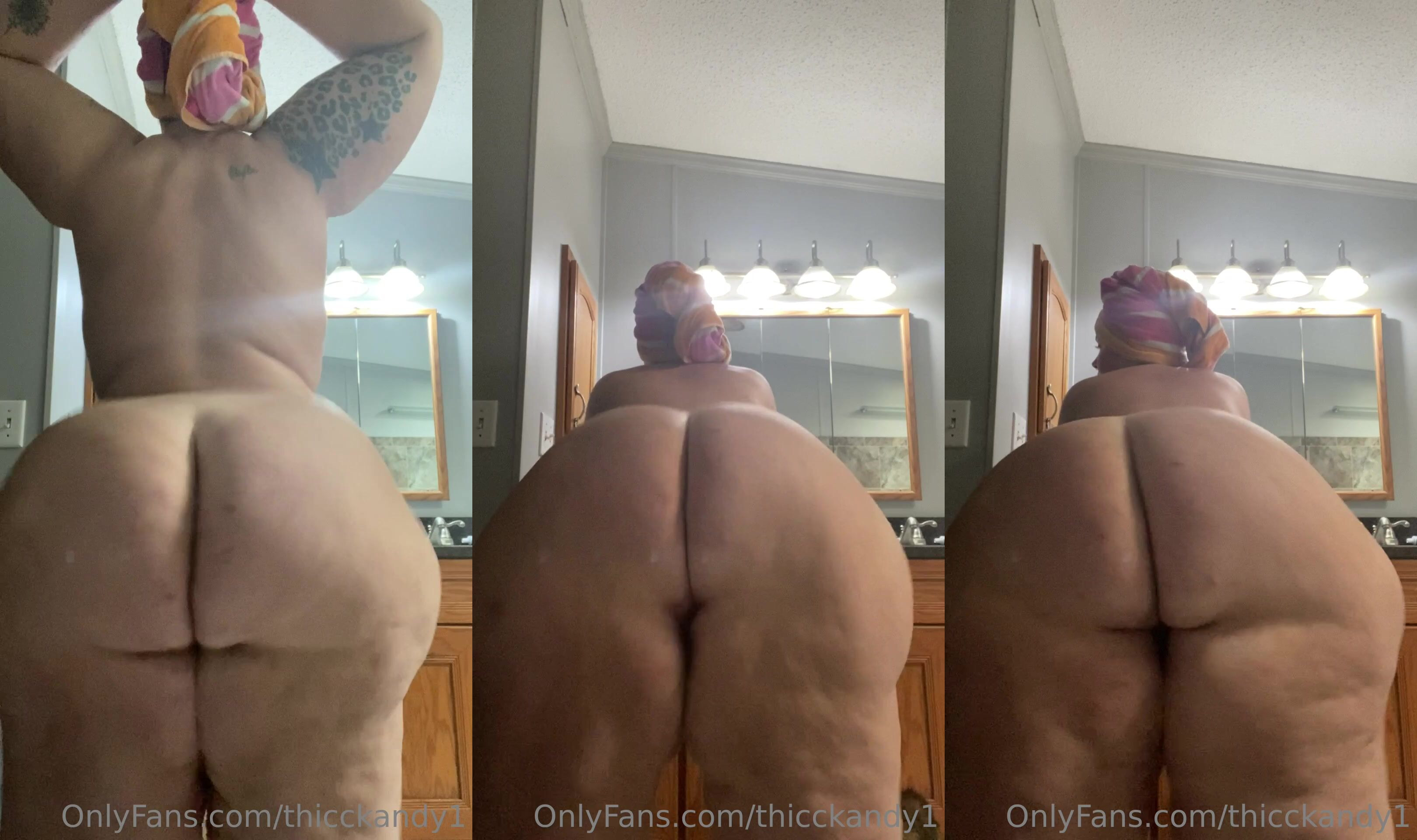Thicckandy1 Shaking Her Big Ass Post Shower