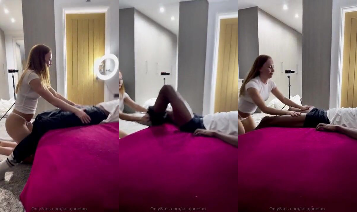 Laila Jones Blowing And Riding A BBC