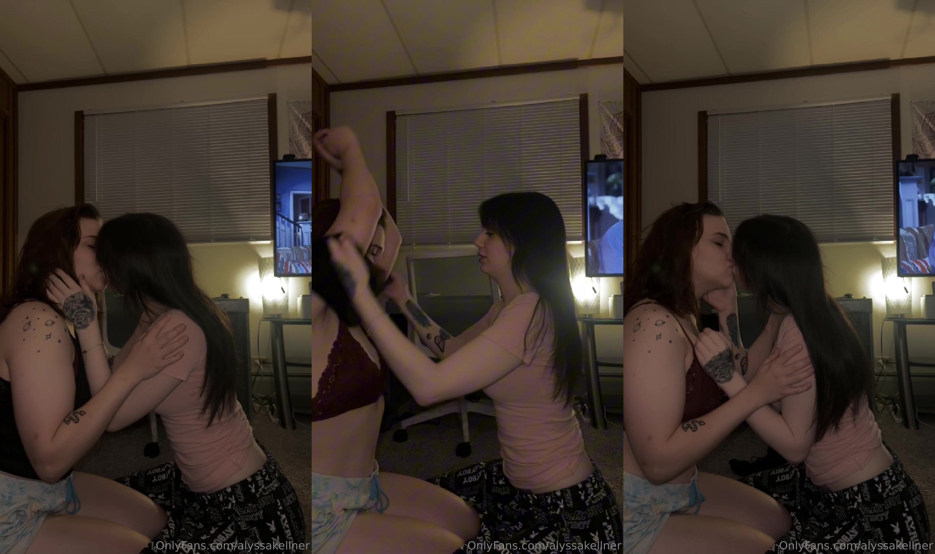 Alyssakellner, Simplyrylie Lesbian Makeout Fun