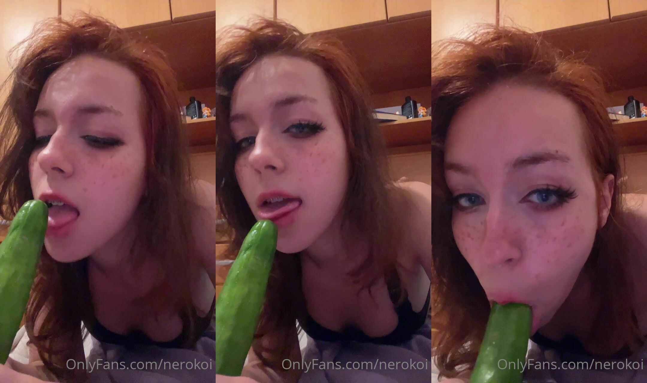 Neroko Kaigan Sucks A Wet Cucumber