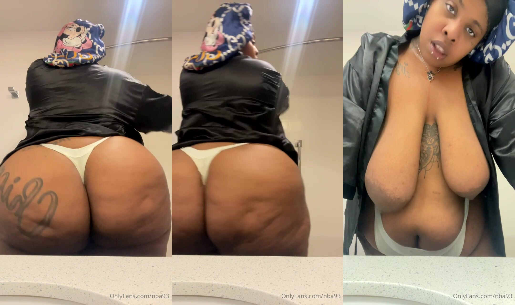 BBW Nba93 Massages Her Huge Tits