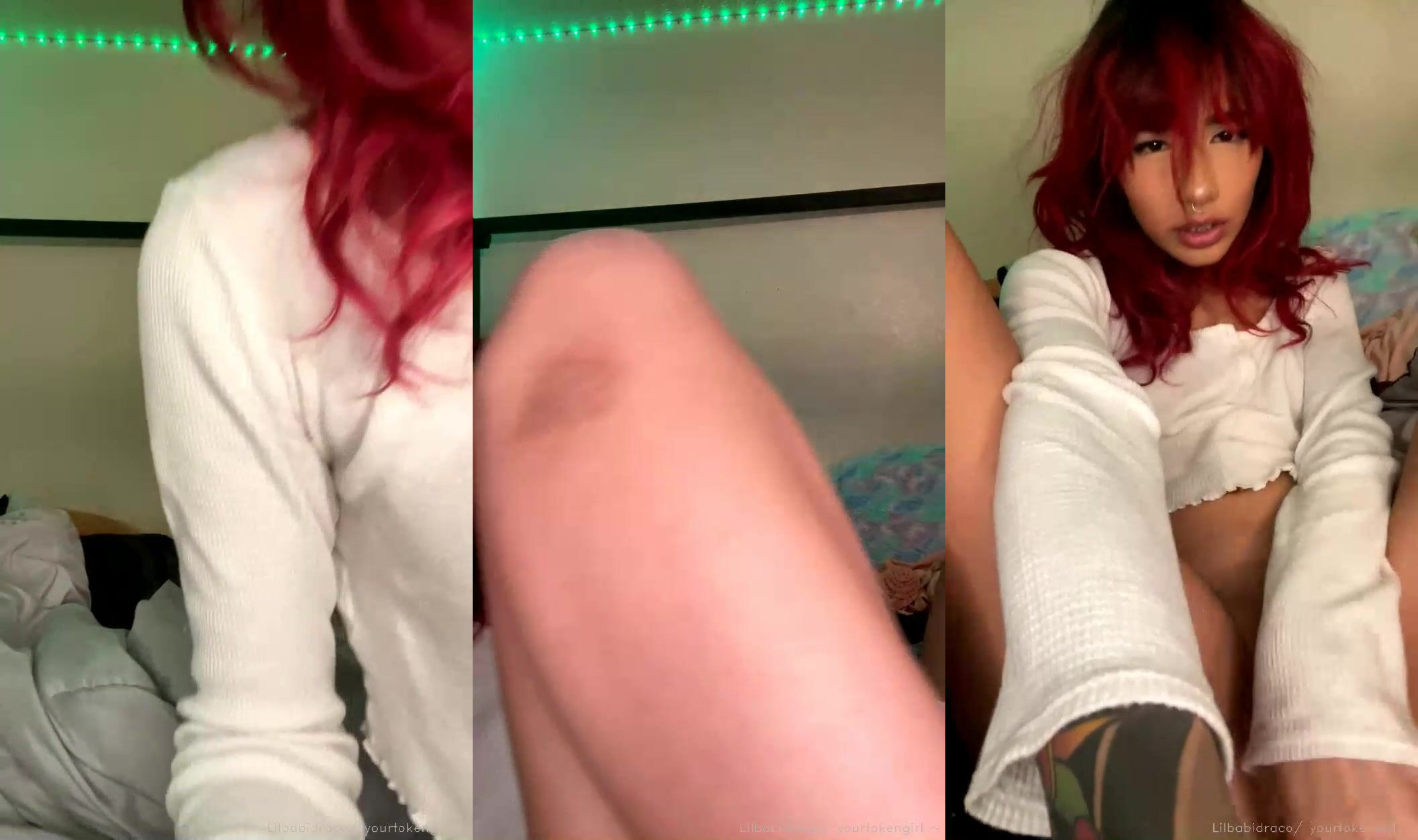 Yourtokengirl Thrusts A Dildo In Her Pussy