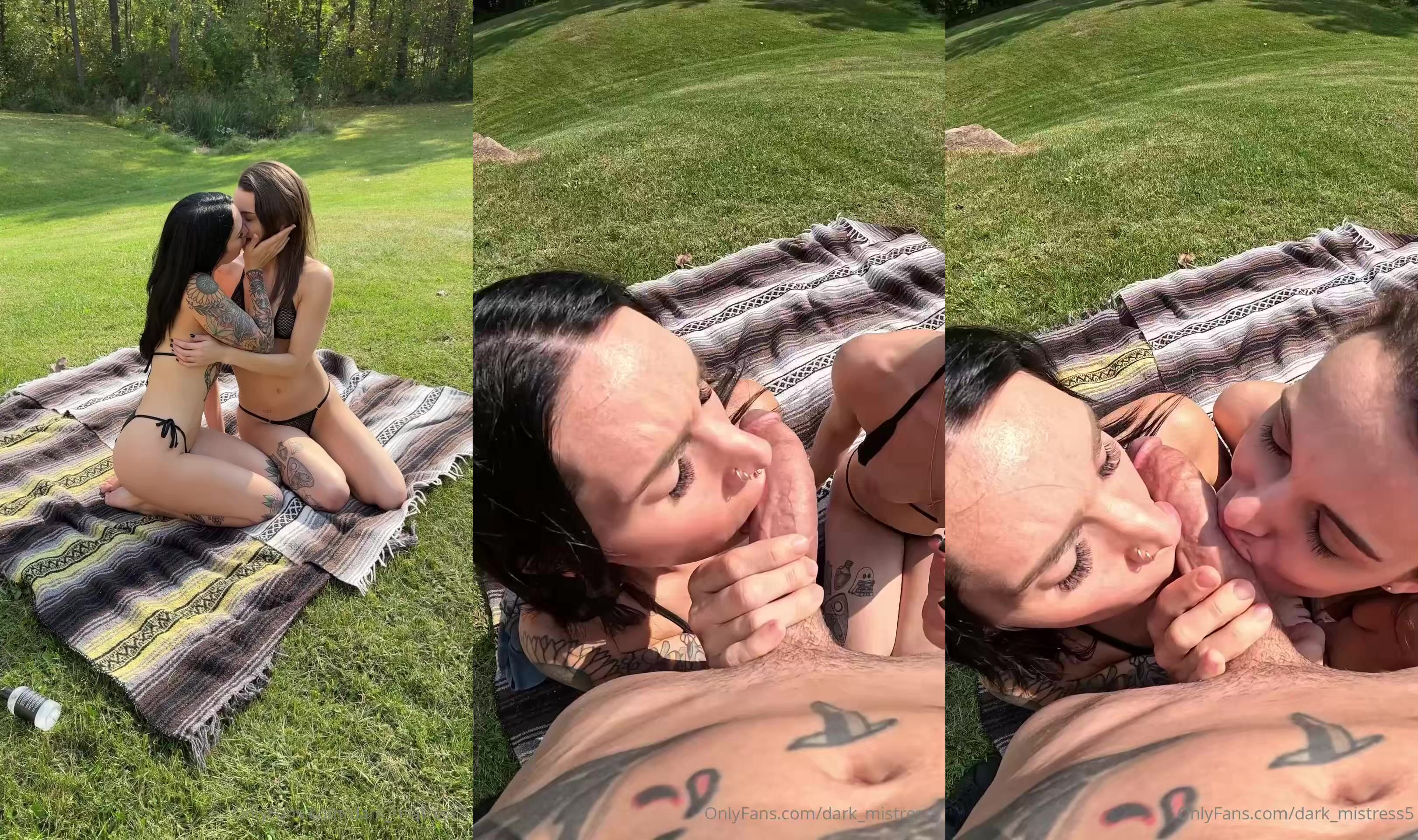 Dark_Mistress5 Threesome In A Picnic