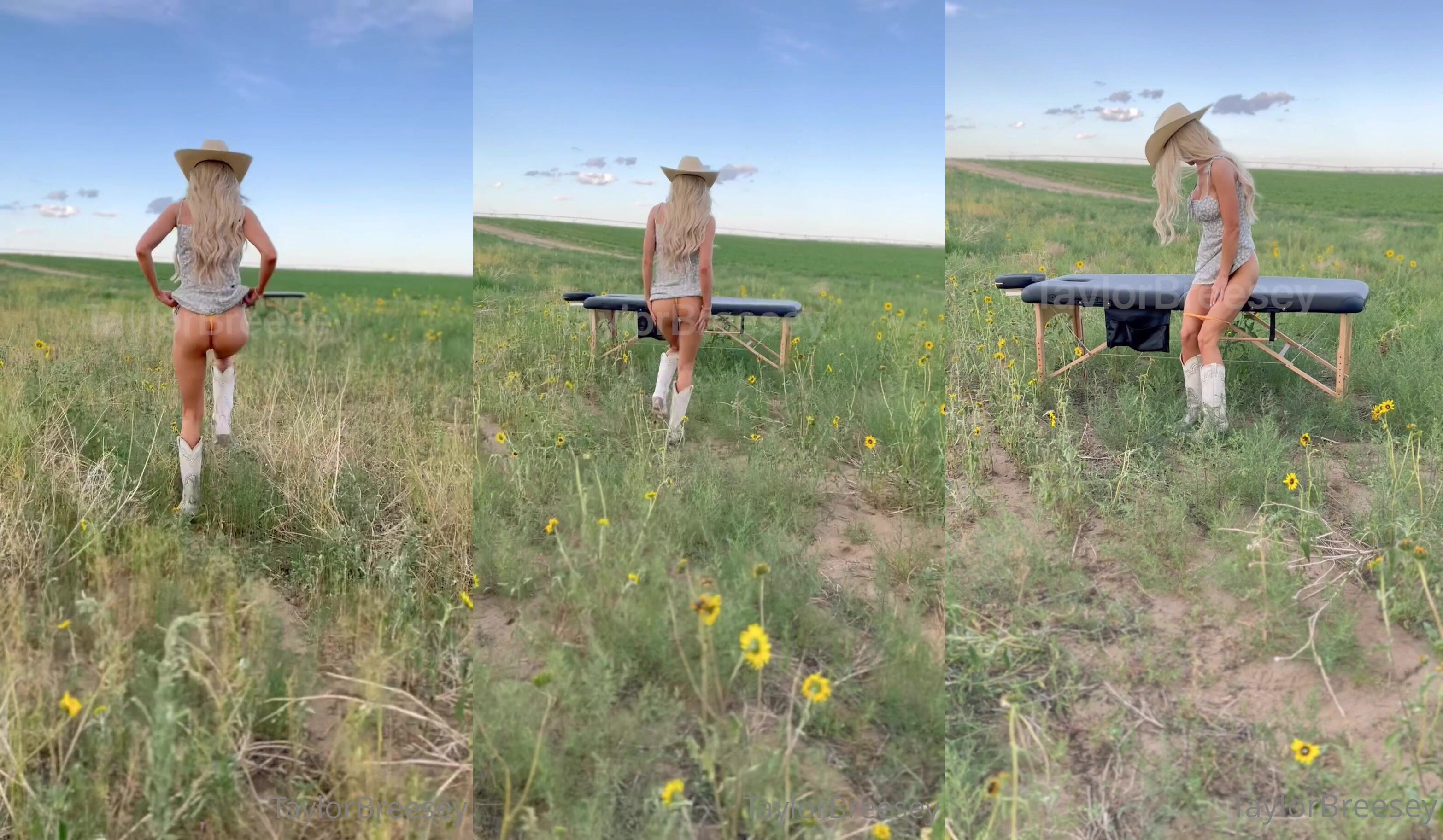 Cowgirl Taylorbreesey Has Sex Outdoors