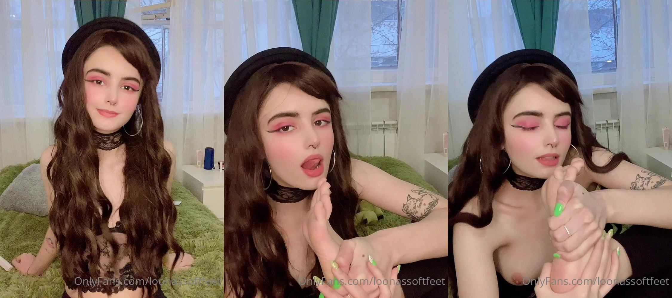 Loona In A Feet And Boob Tease
