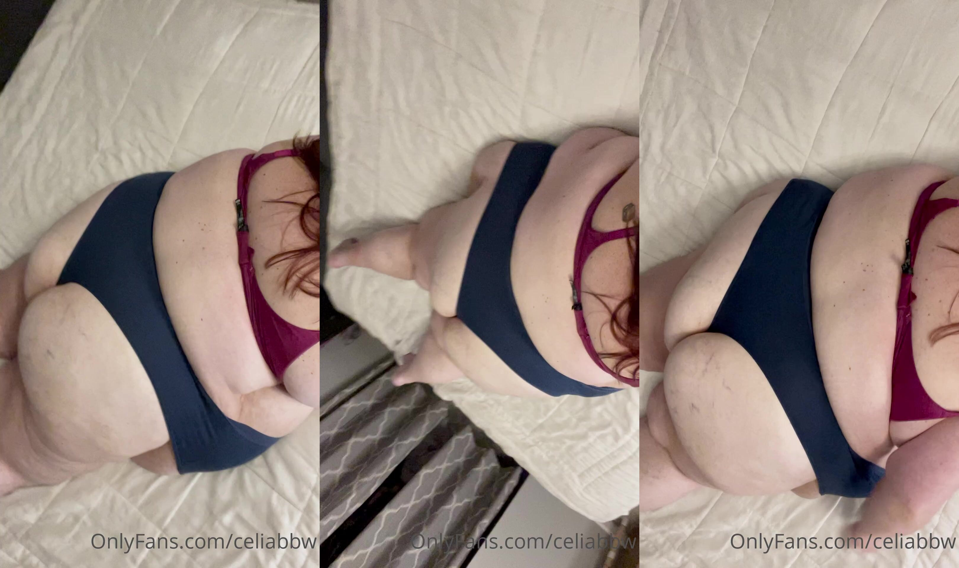 Celiabbw Twerks Her Ass On The Bed
