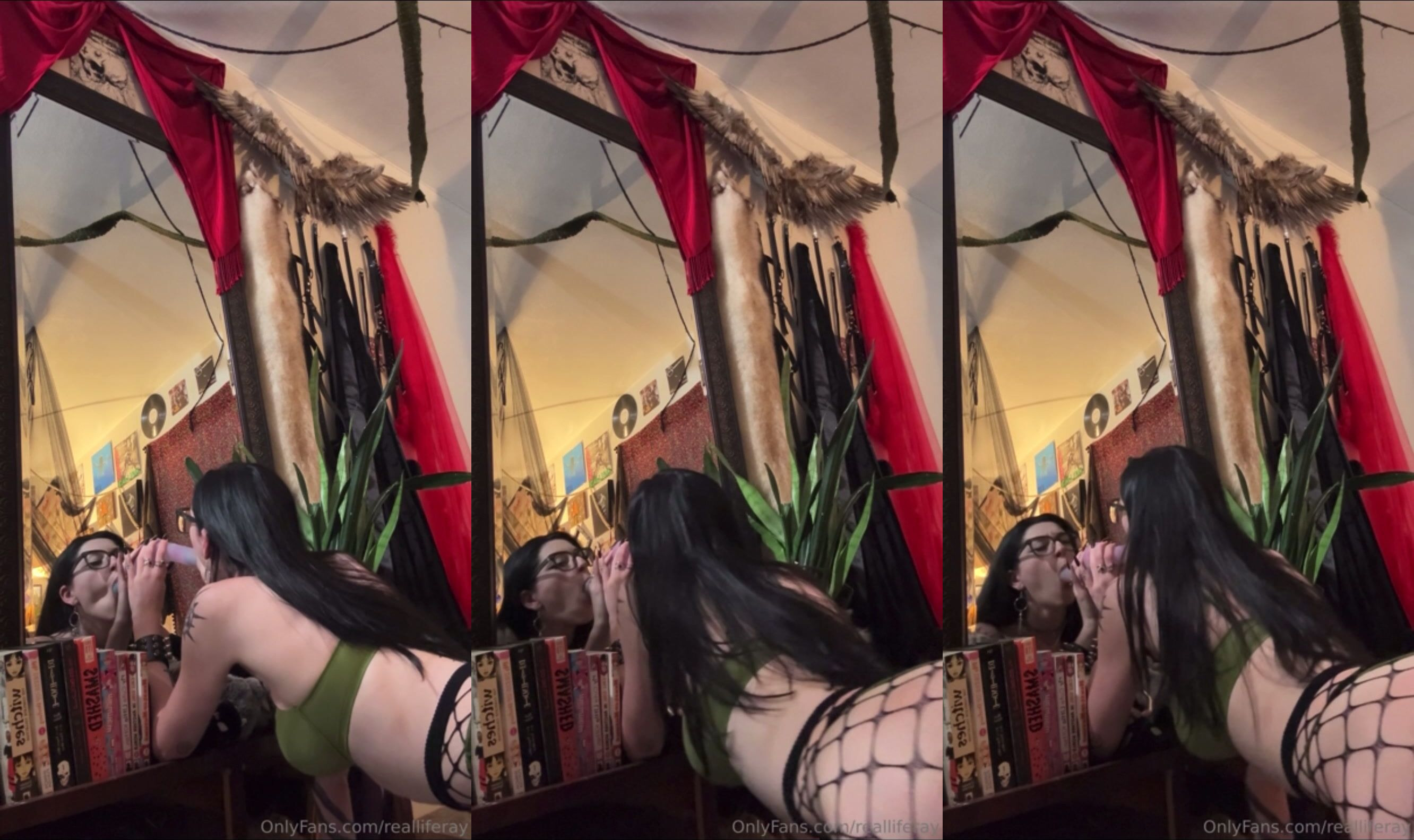 Realliferay Watches Herself Suck A Toy
