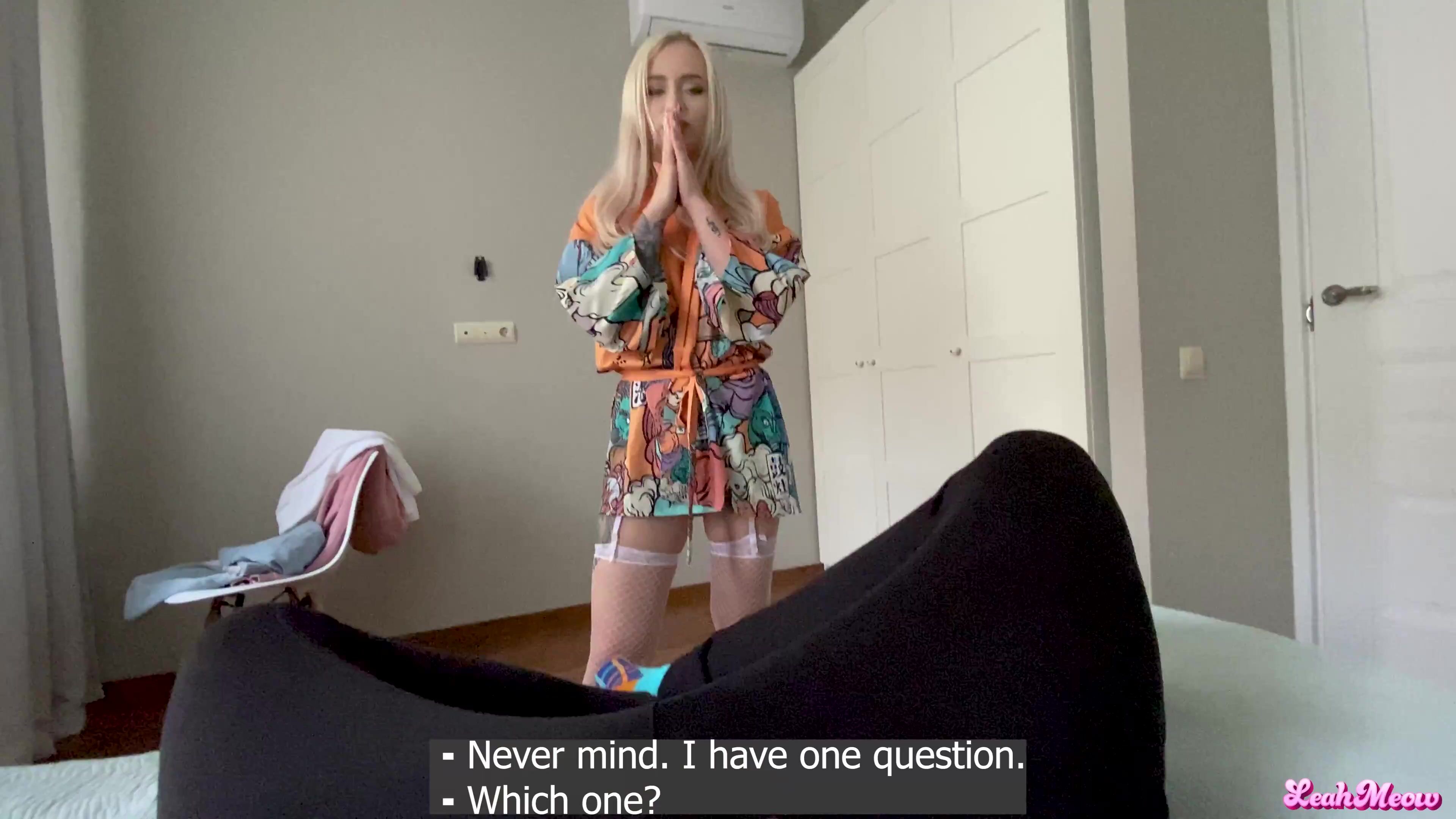 Leah Meow Seduces Her Stepbro For Sex