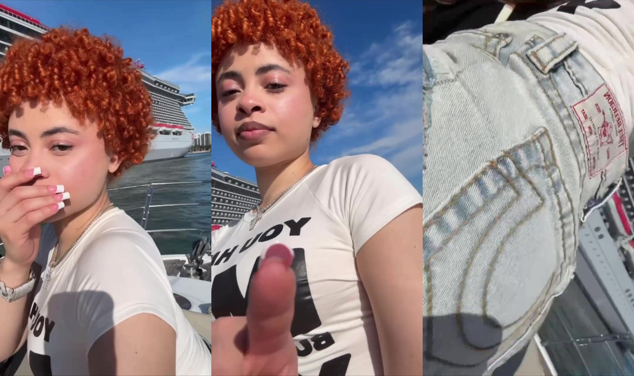 Ice Spice Teases Her Curves On The Boat