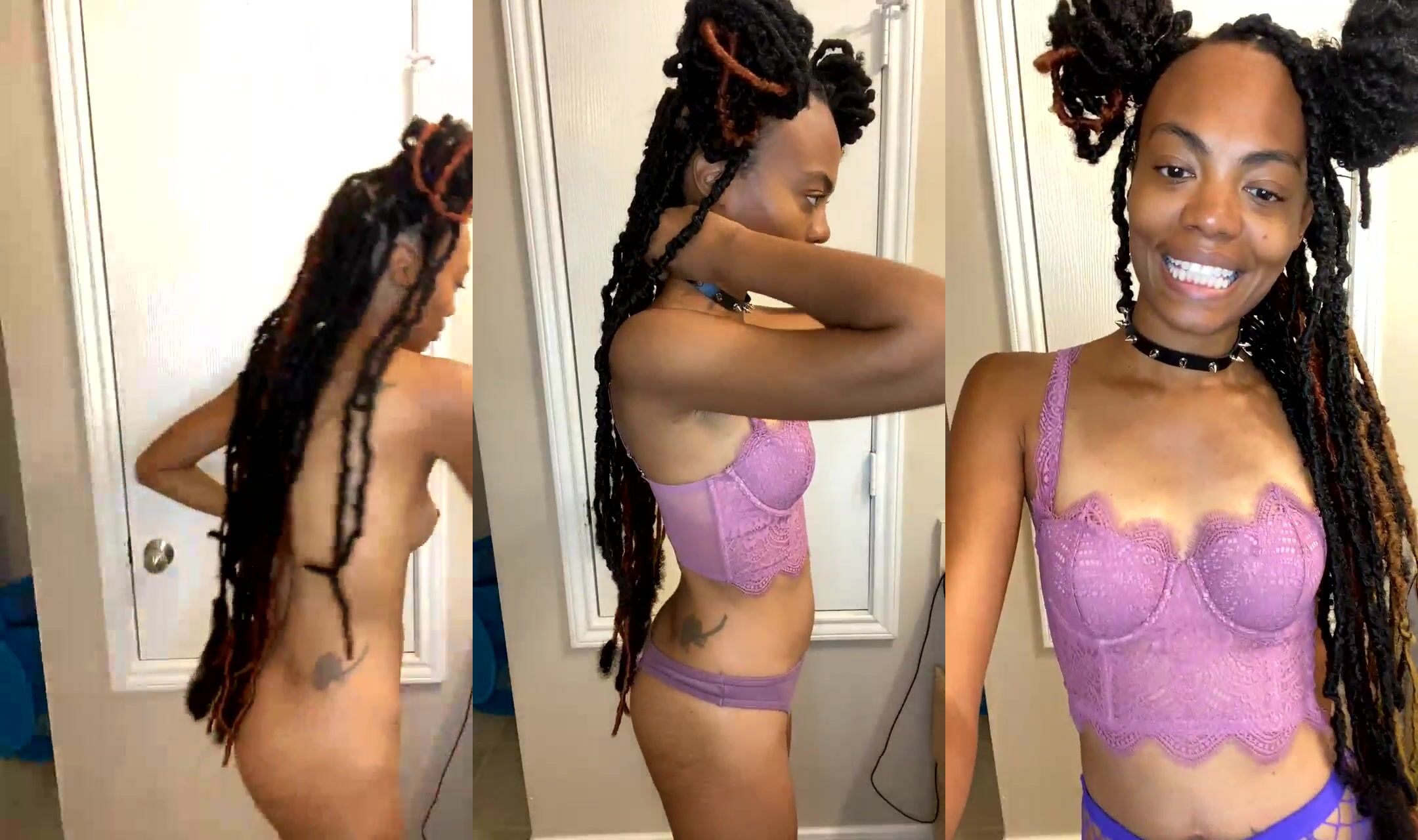 Christalynkbri Models Her Sexy Lingerie