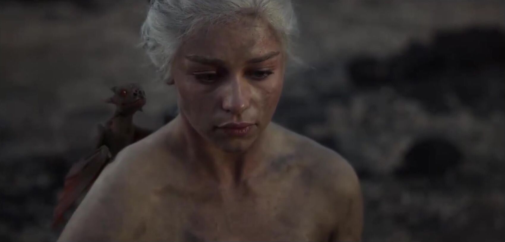 Crowd Kneels To Nude Emilia Clarke