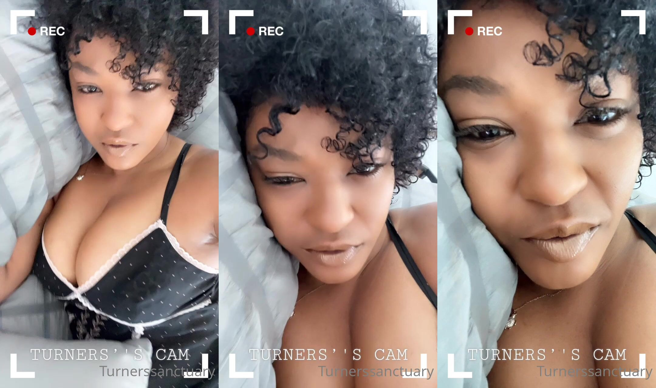 Turnerssanctuary Seduces Fans On The Bed